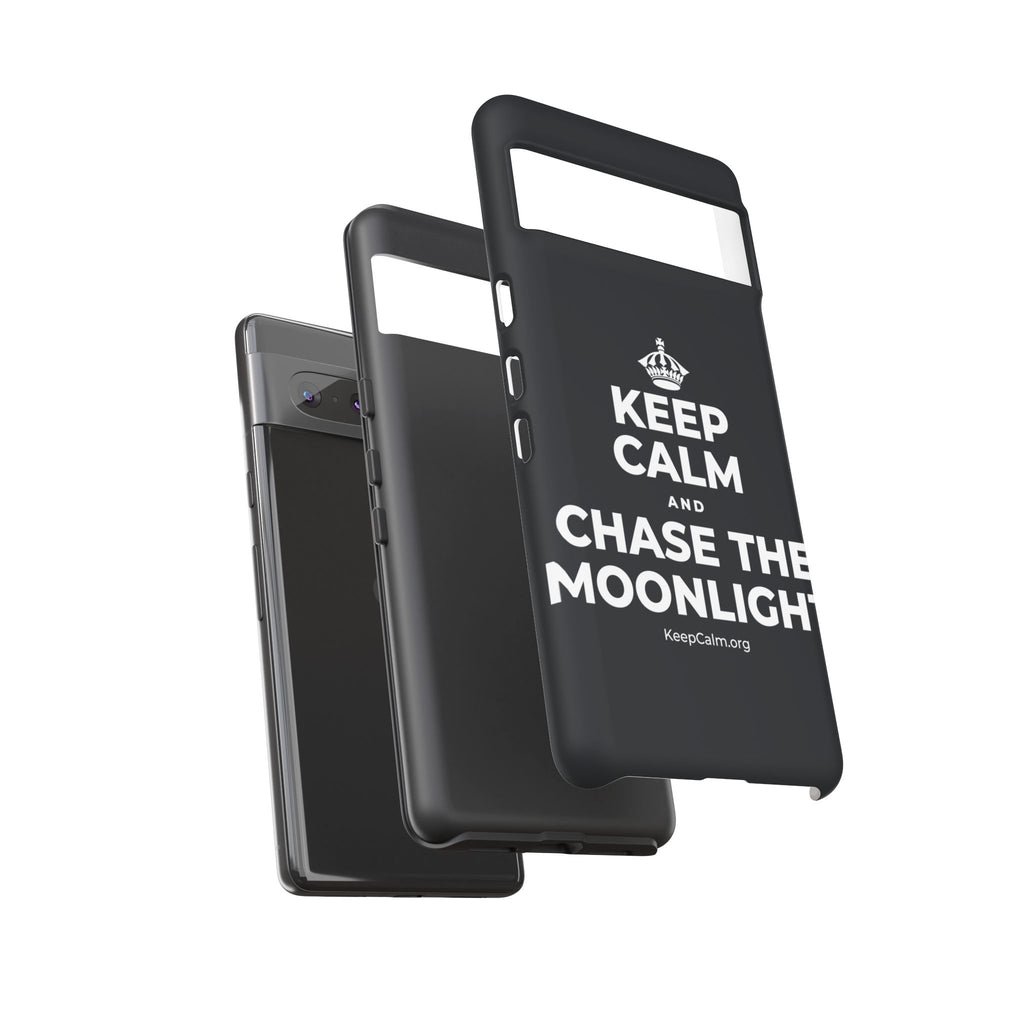 KEEP CALM AND CHASE THE MOONLIGHT Phone Case (Dark)