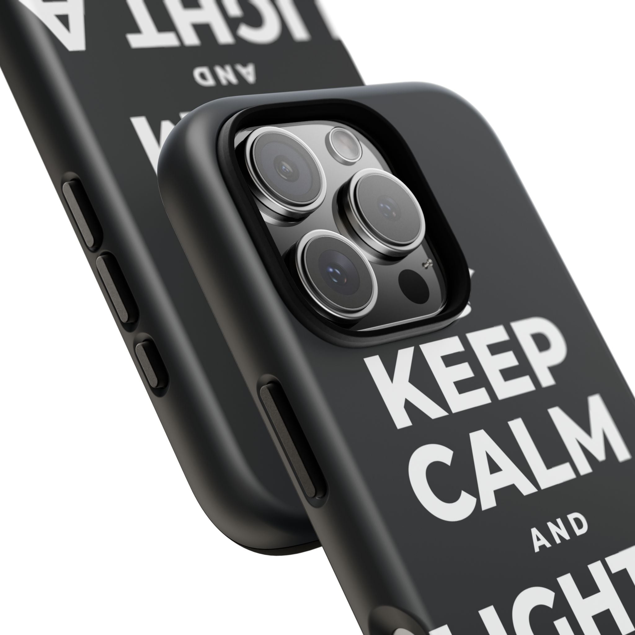 KEEP CALM AND LIGHT A COZY CANDLE Phone Case (Dark)