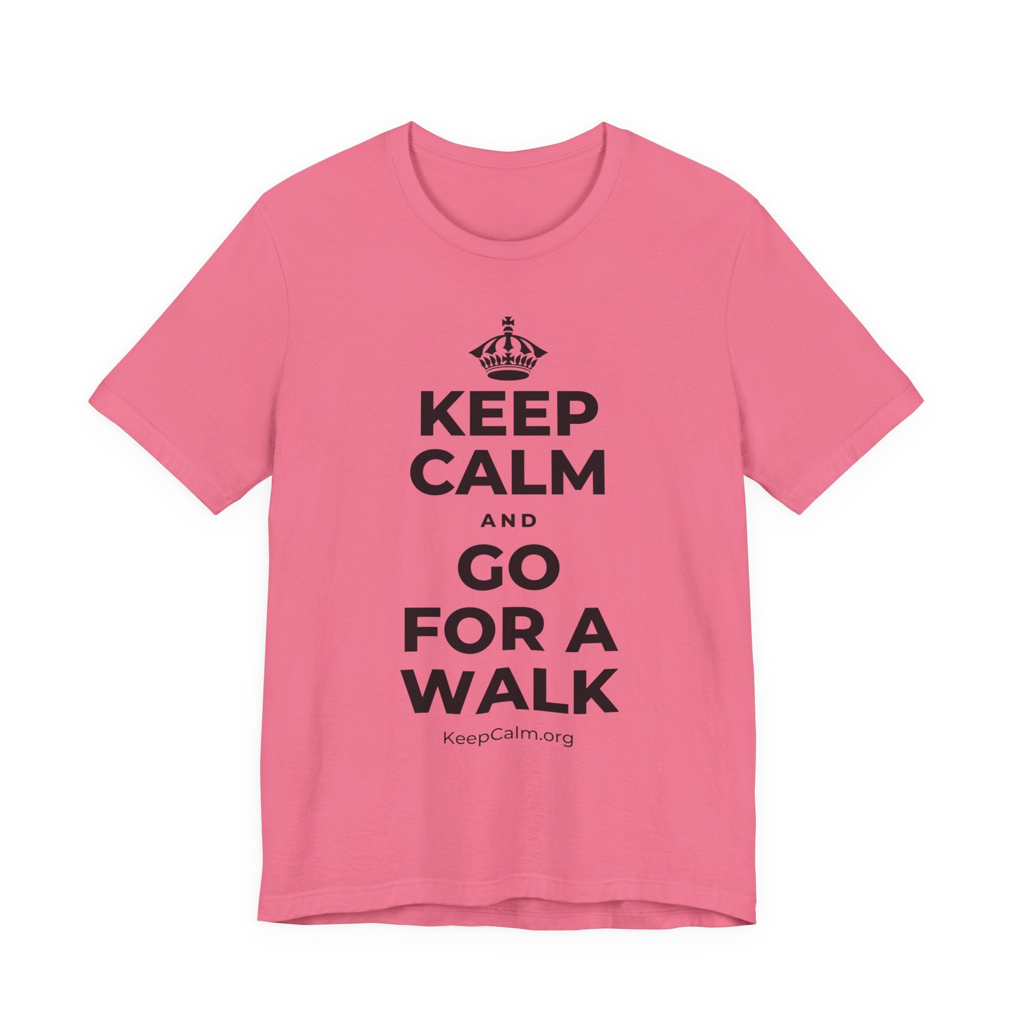 KEEP CALM AND GO FOR A WALK T-Shirt (Military Green–Autumn)