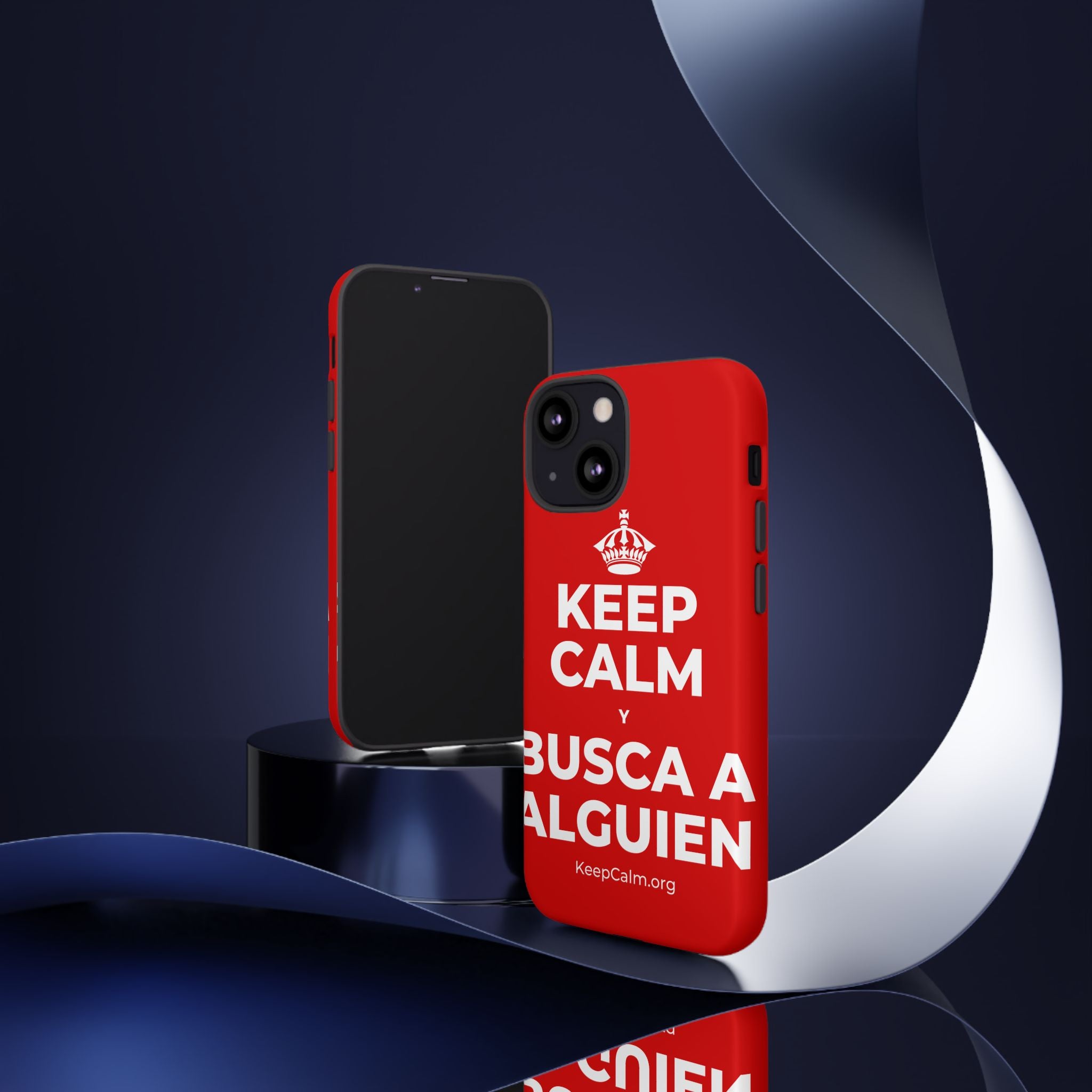 KEEP CALM Y BUSCA A ALGUIEN Phone Case
