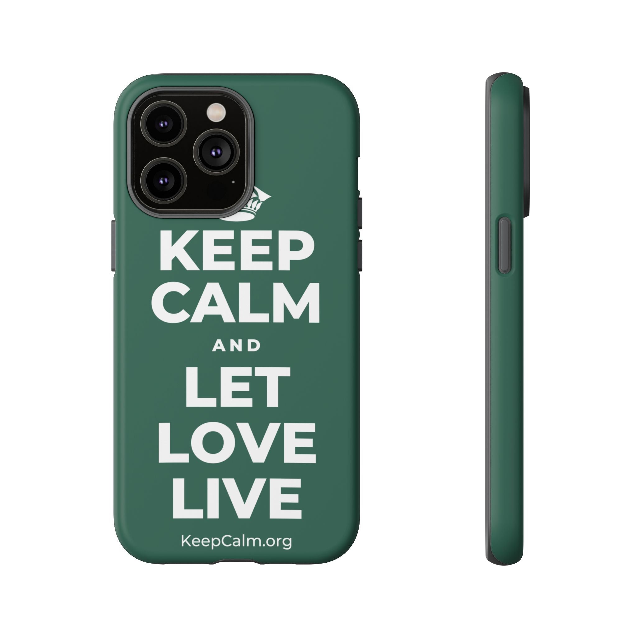 KEEP CALM AND LET LOVE LIVE Phone Case