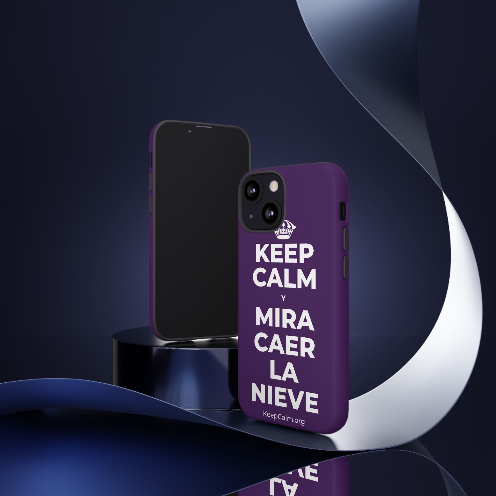 KEEP CALM Y MIRA CAER LA NIEVE Phone Case