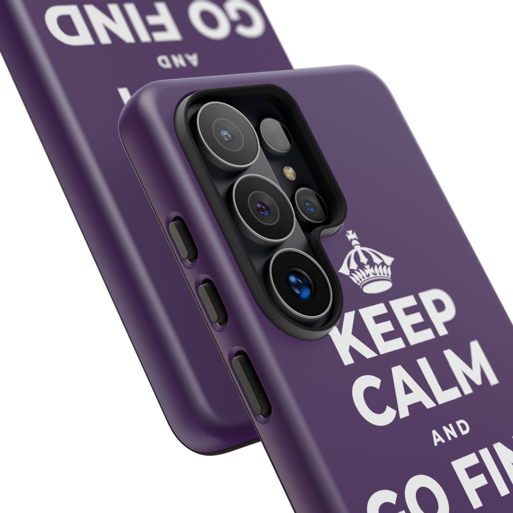 KEEP CALM AND GO FIND NEW SOUNDS Phone Case