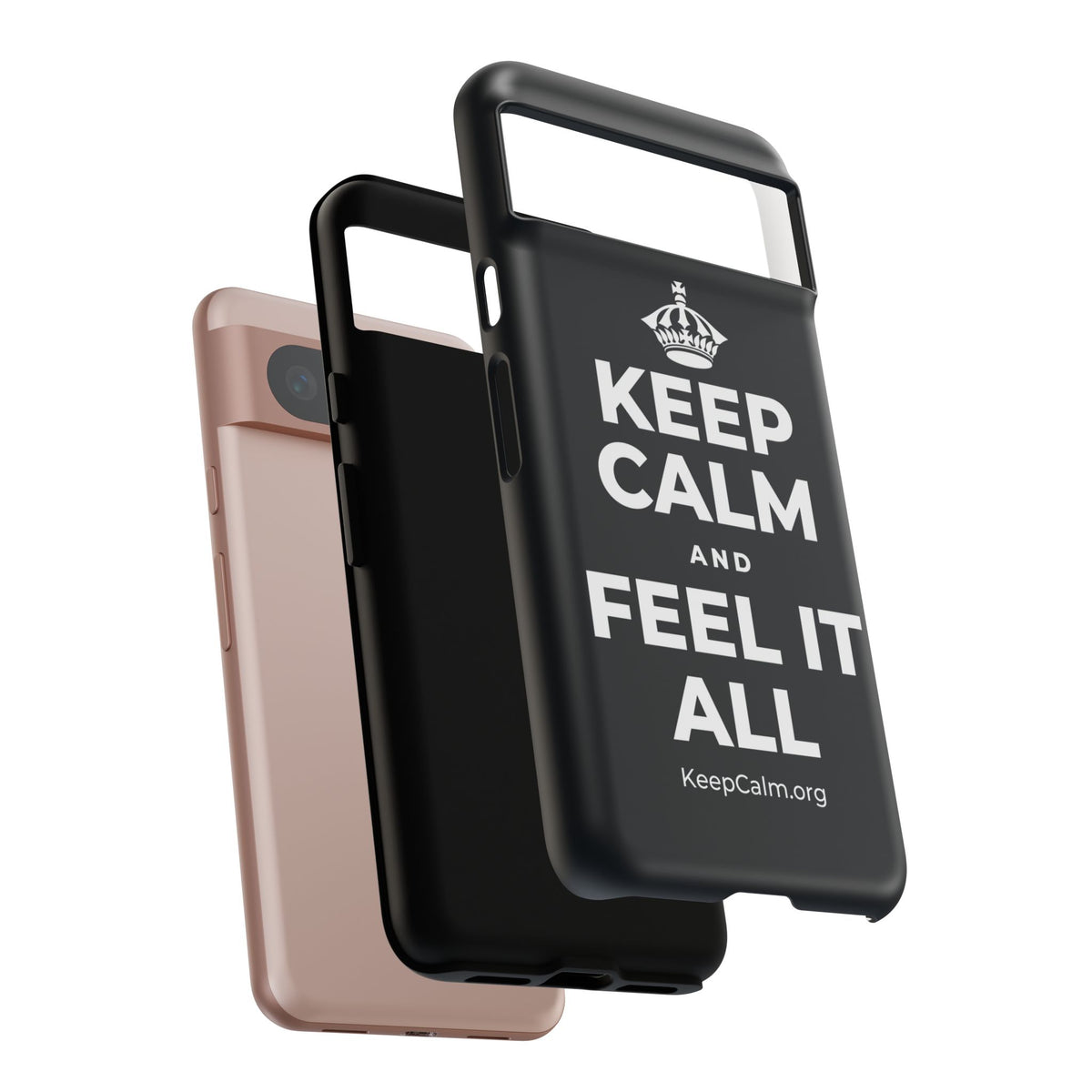 KEEP CALM AND FEEL IT ALL Phone Case (Dark)