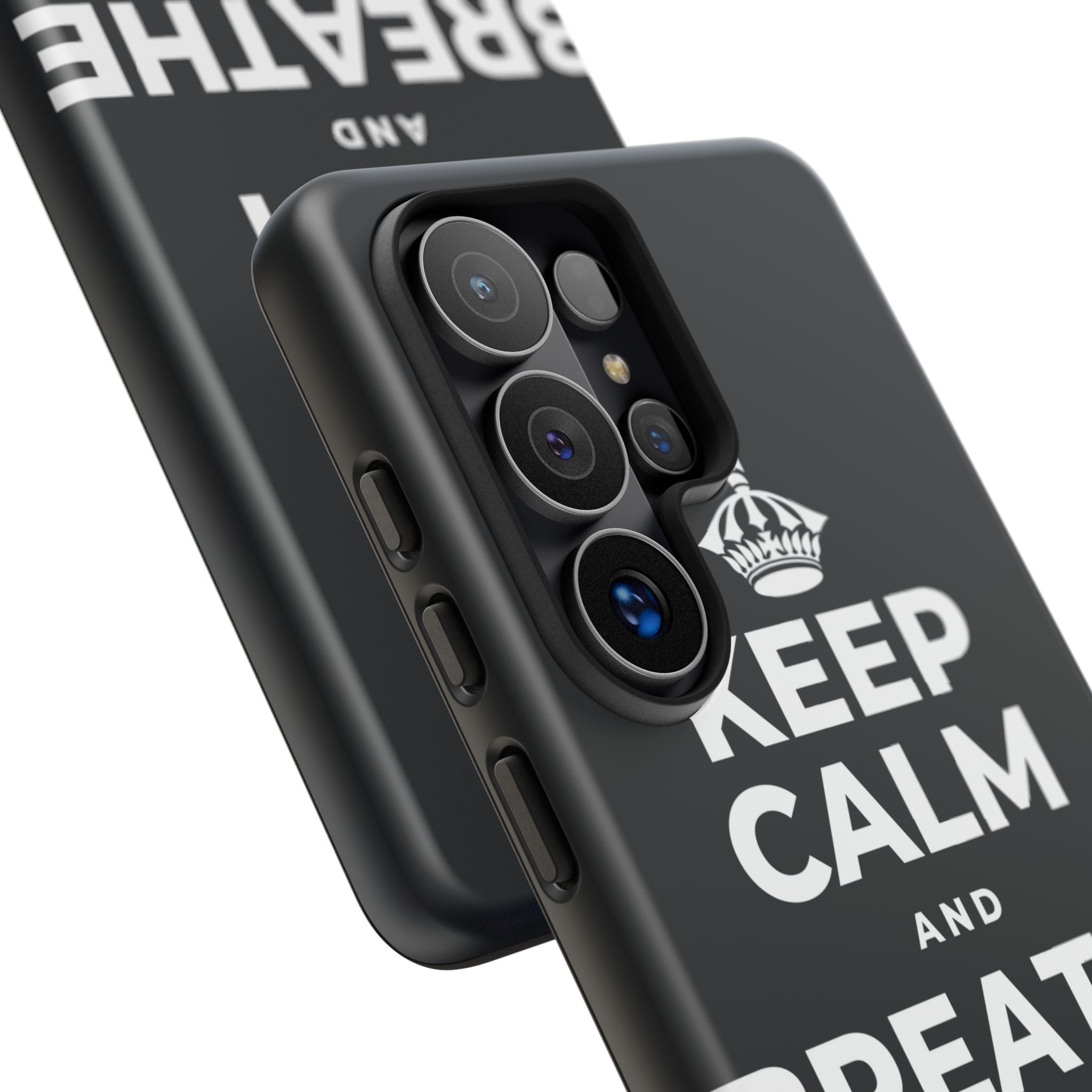KEEP CALM AND BREATHE IN FOR FOUR Phone Case (Dark)