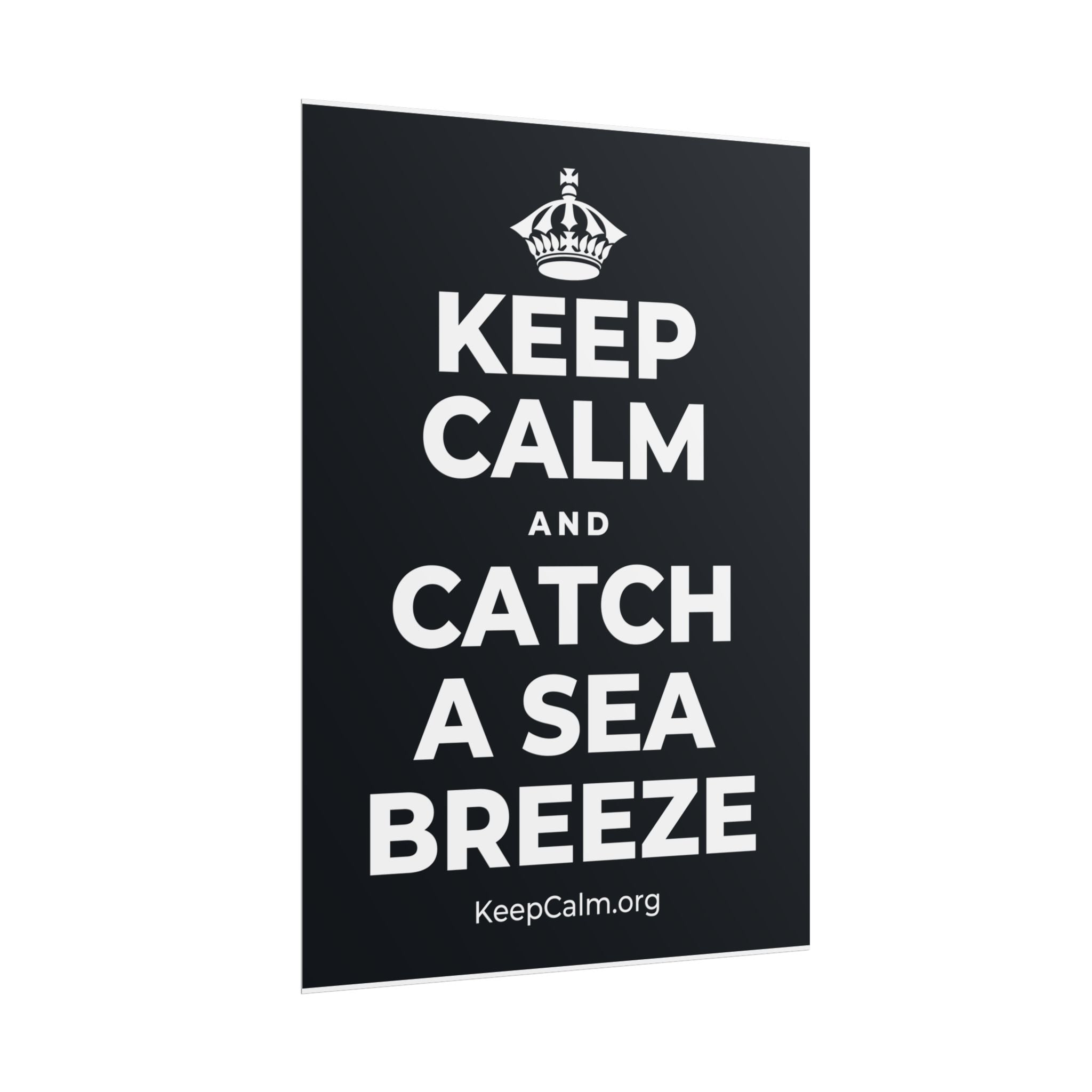 KEEP CALM AND CATCH A SEA BREEZE Poster (Dark)
