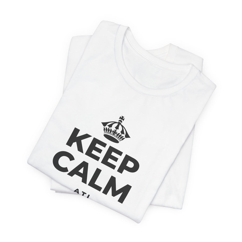 KEEP CALM ATI RỌRA LÓNÌÍ T-Shirt (White–Asphalt)