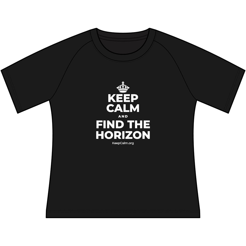 KEEP CALM AND FIND THE HORIZON Women's Raglan Tee