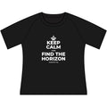 KEEP CALM AND FIND THE HORIZON Women's Raglan Tee