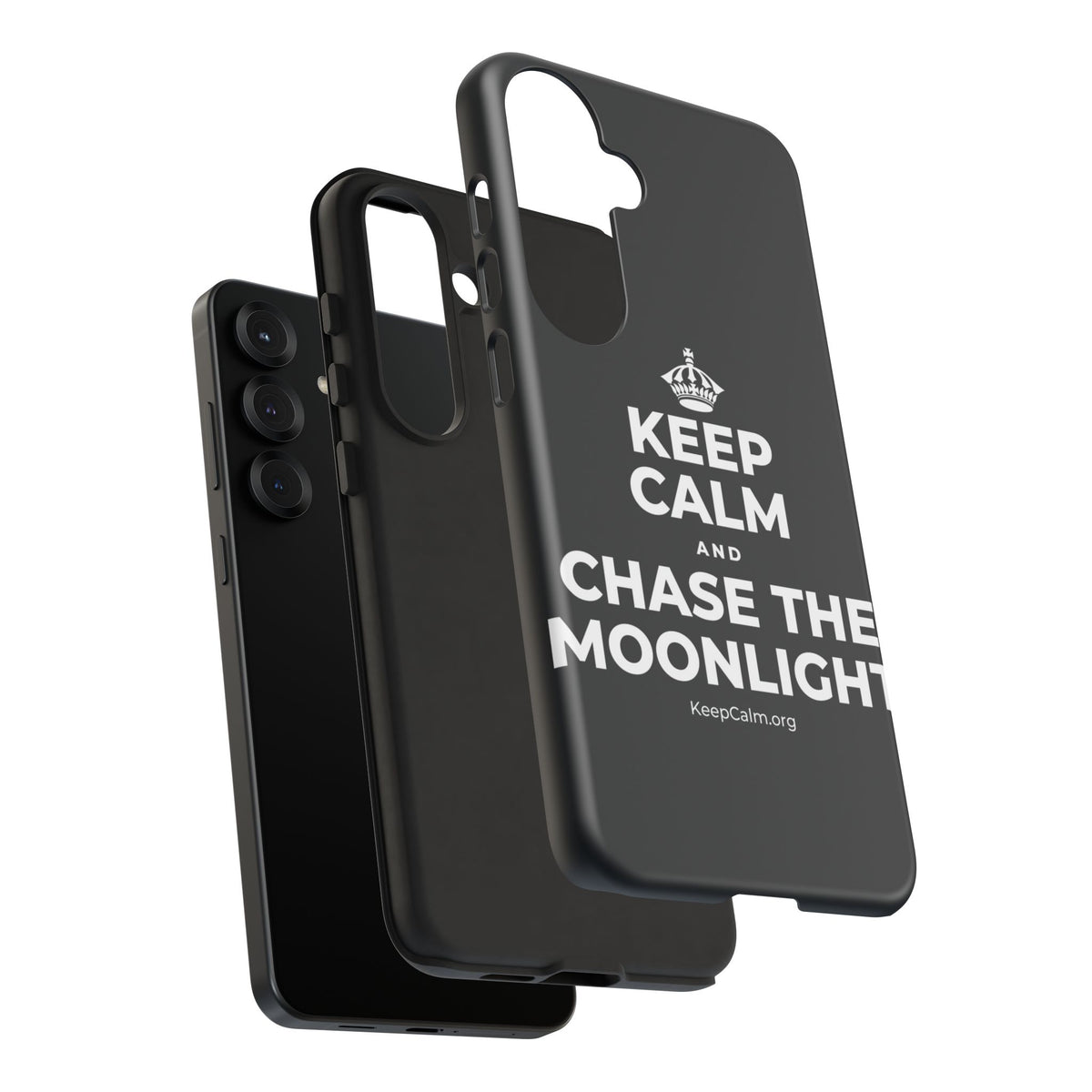 KEEP CALM AND CHASE THE MOONLIGHT Phone Case (Dark)