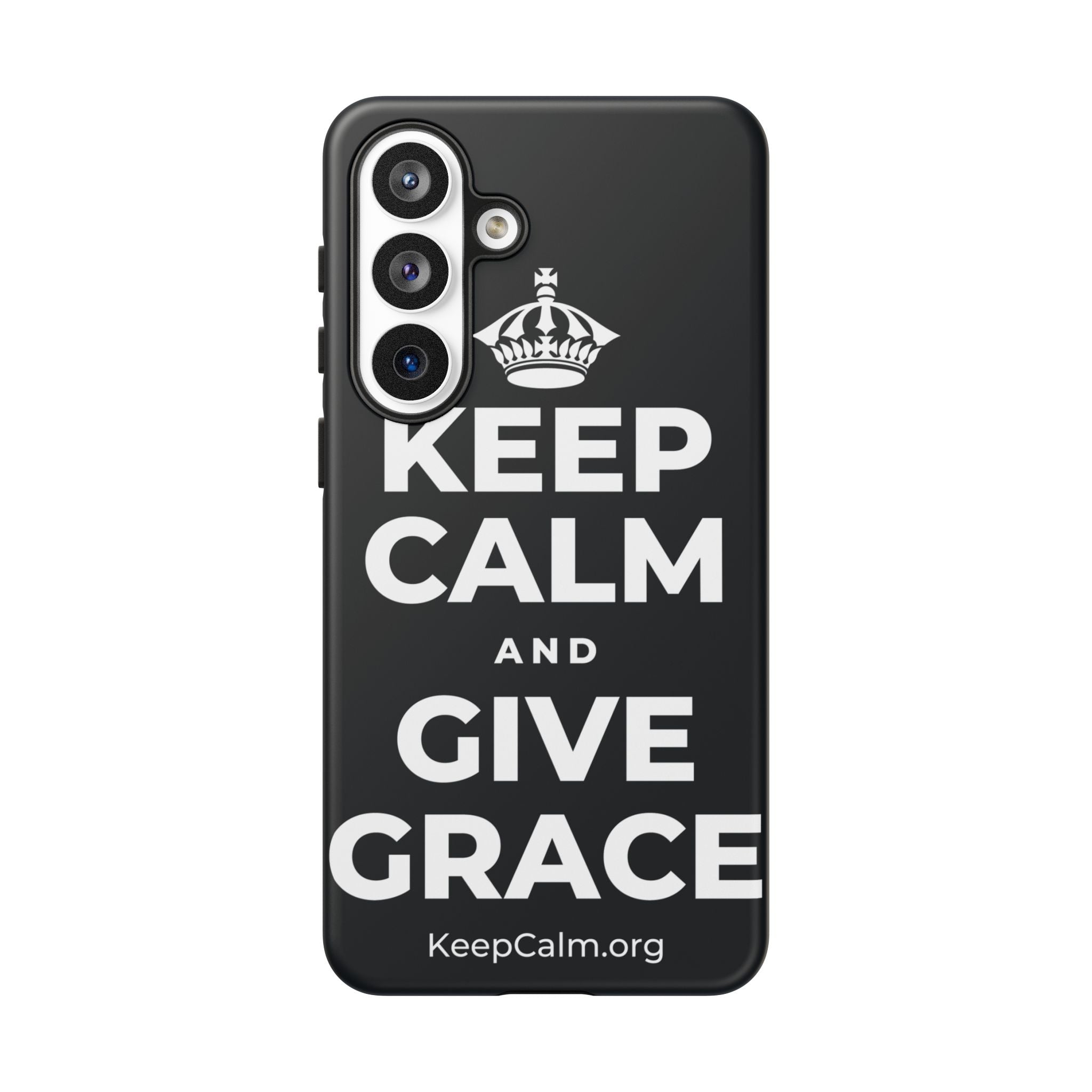 KEEP CALM AND GIVE GRACE Phone Case (Dark)