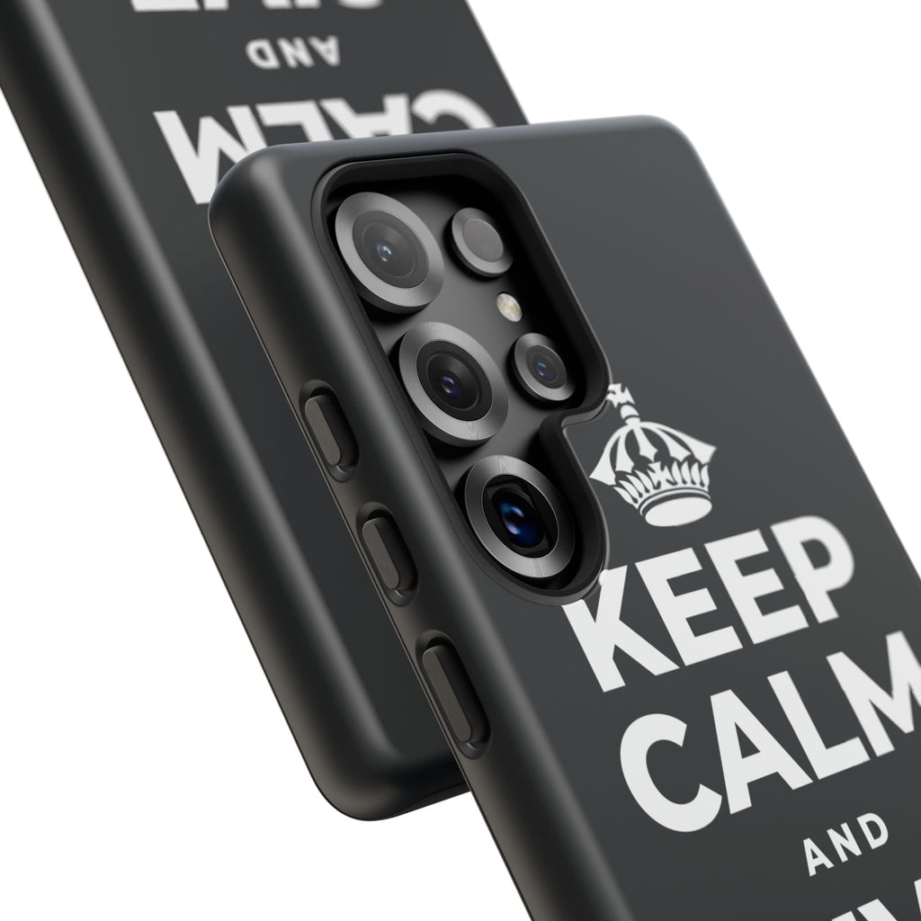 KEEP CALM AND GIVE THANKS Phone Case (Dark)