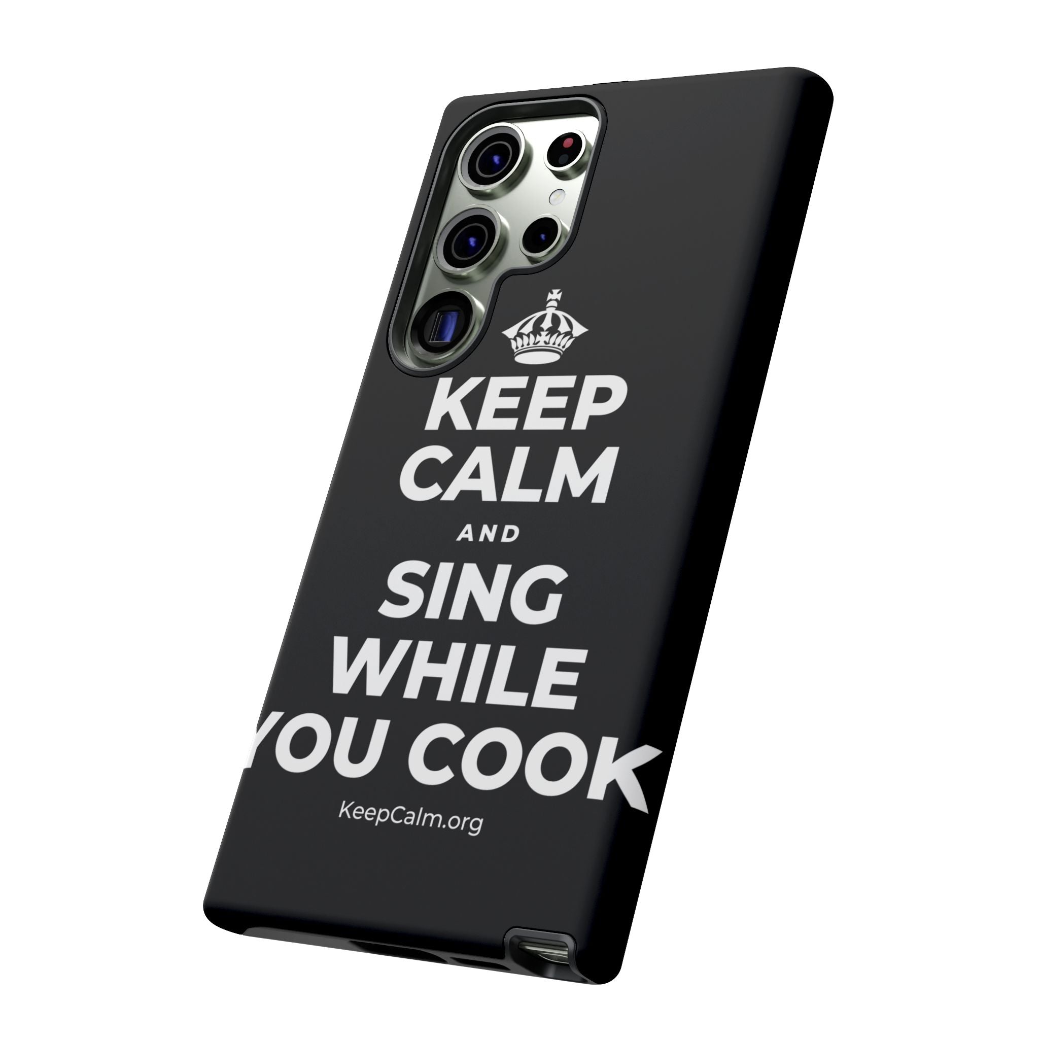 KEEP CALM AND SING WHILE YOU COOK Phone Case