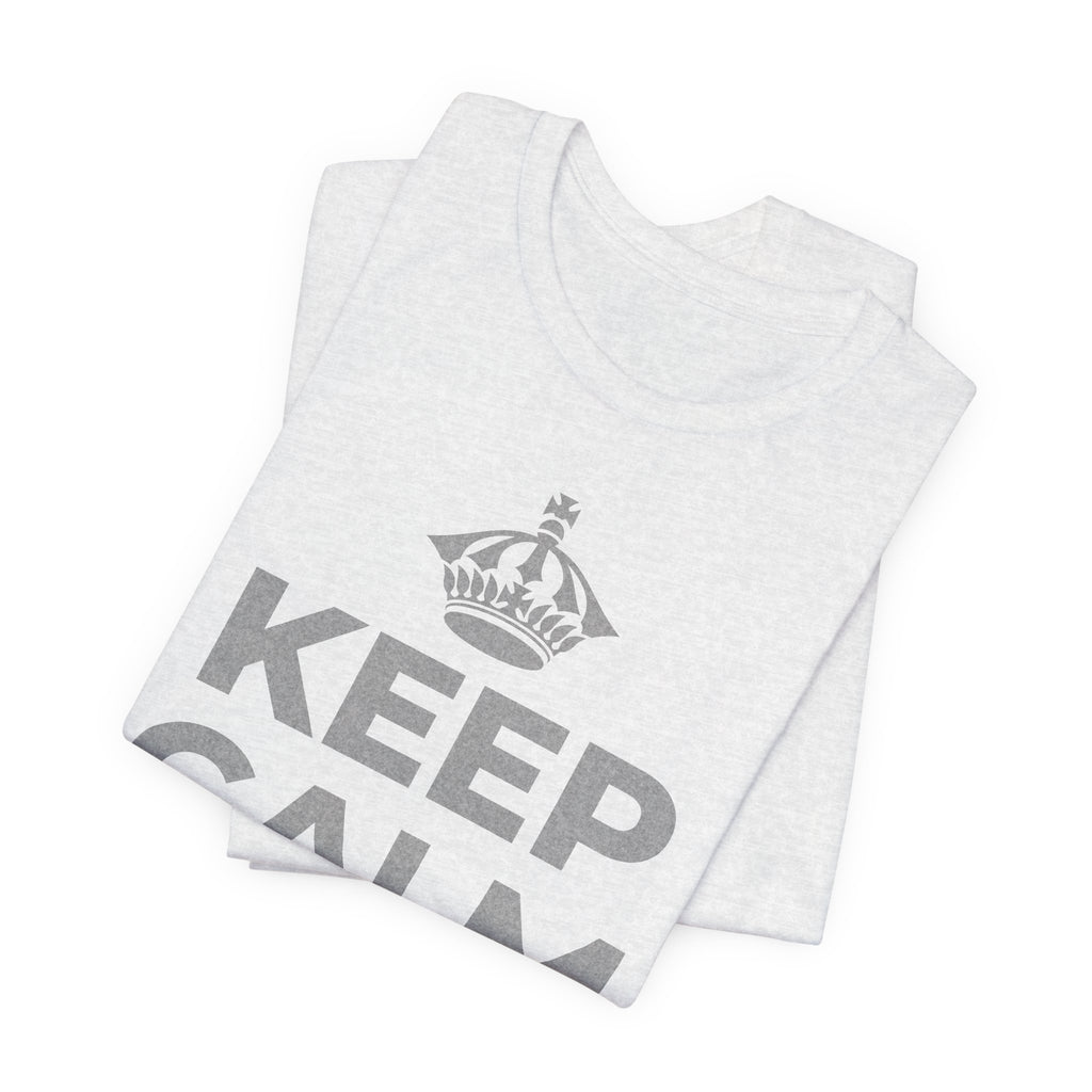 KEEP CALM AND あなたは愛される人 T-Shirt (Soft Cream–Heather Mauve)