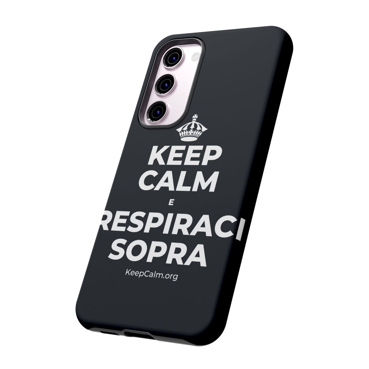 KEEP CALM E RESPIRACI SOPRA Phone Case (Dark)