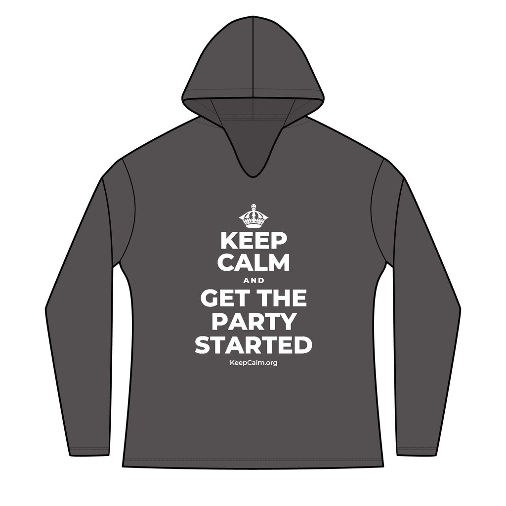 KEEP CALM AND GET THE PARTY STARTED Women's Long Sleeve Hoodie
