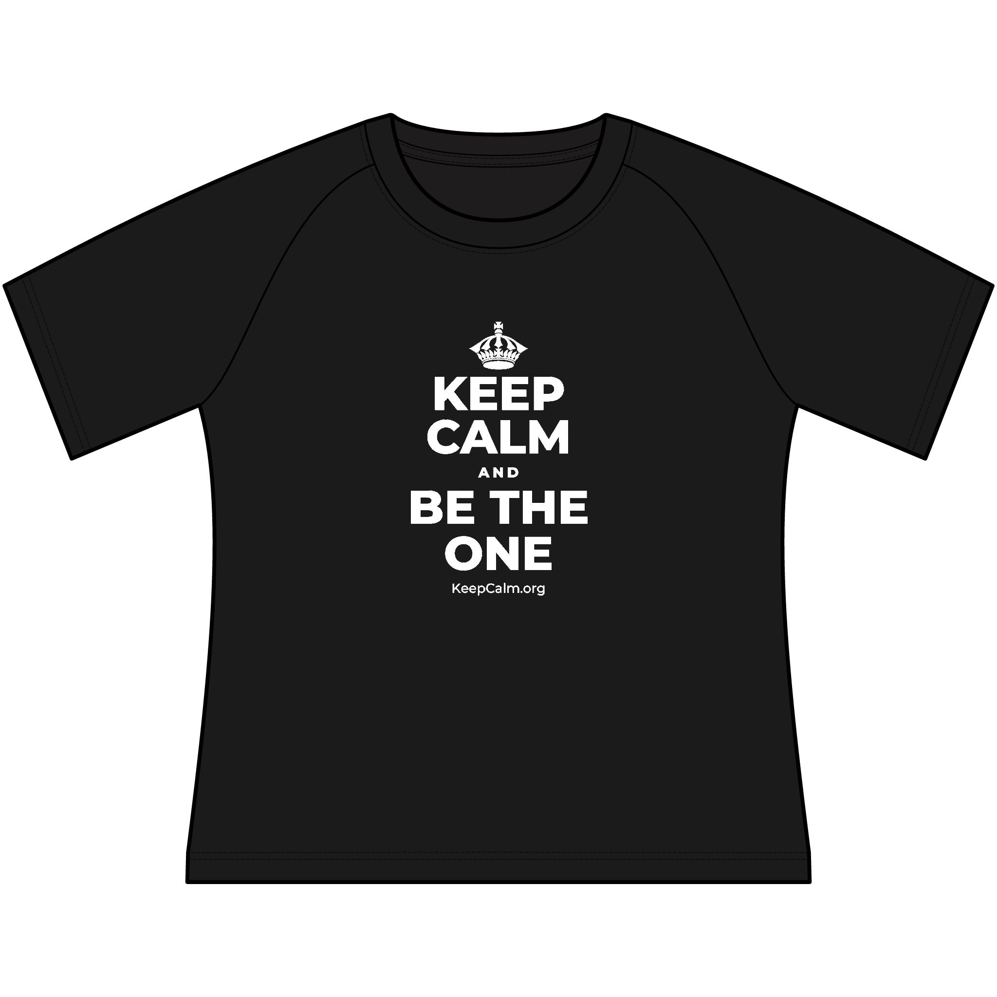 KEEP CALM AND BE THE ONE Women's Raglan Tee