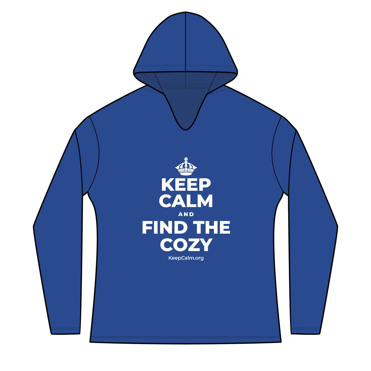 KEEP CALM AND FIND THE COZY Women's Long Sleeve Hoodie