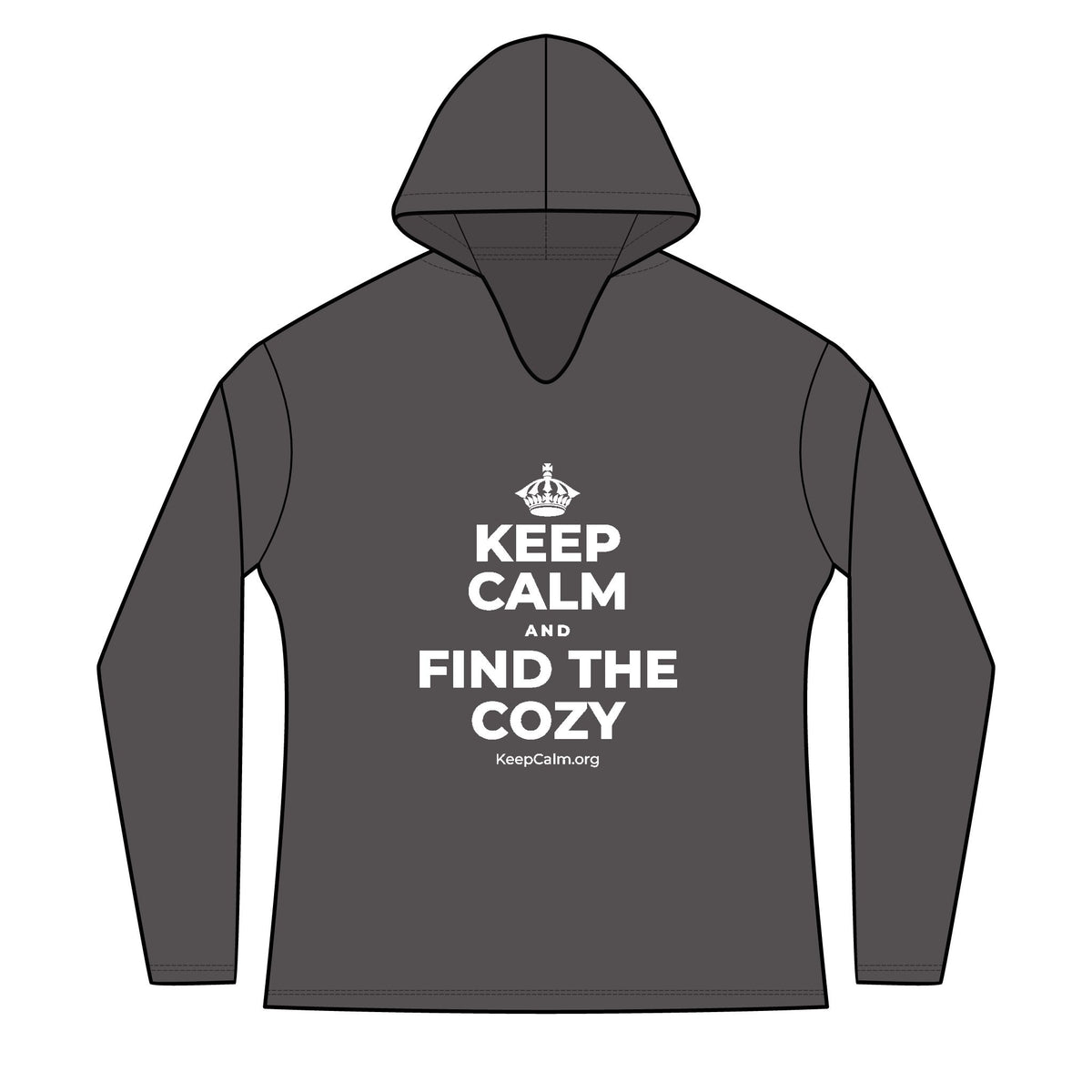 KEEP CALM AND FIND THE COZY Women's Long Sleeve Hoodie