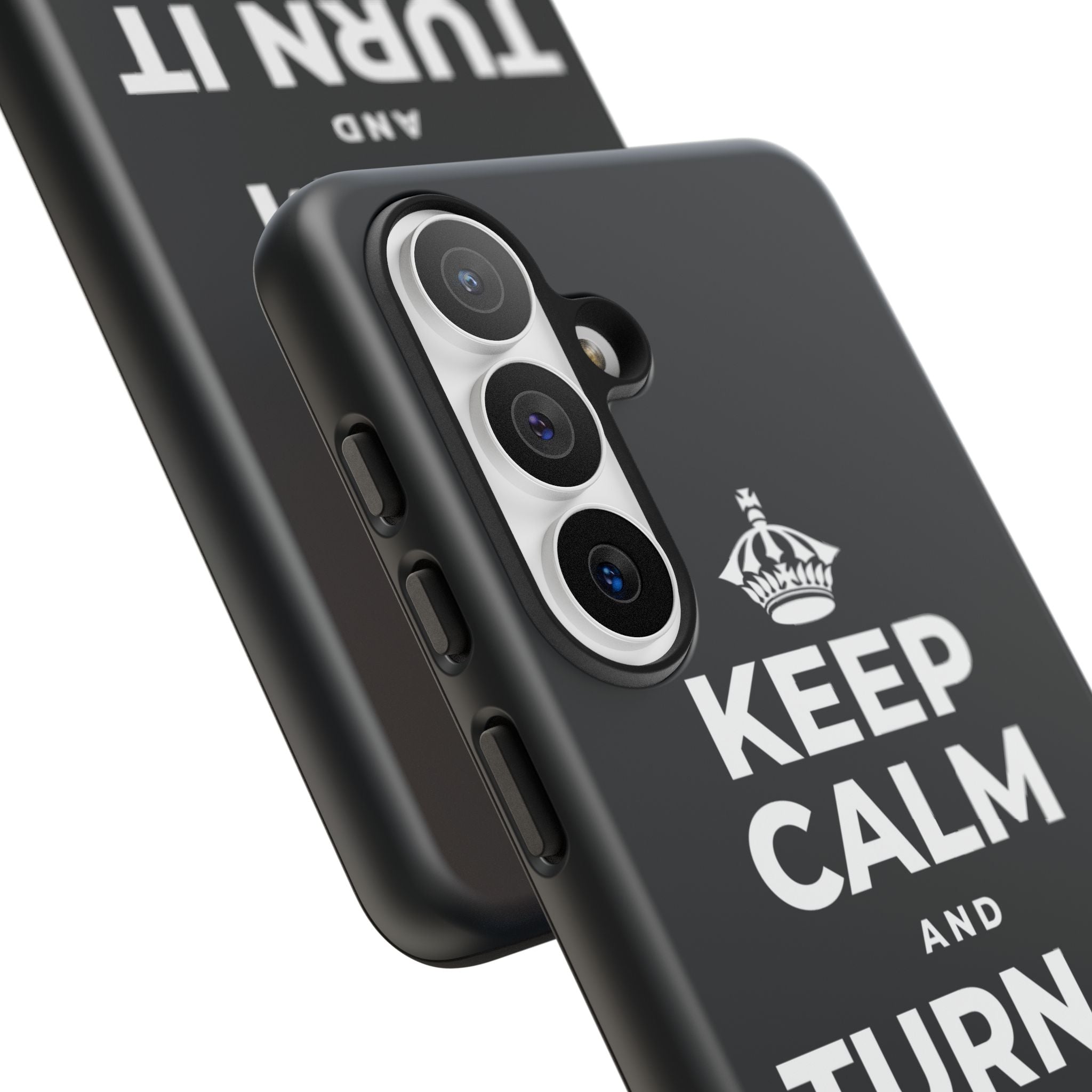 KEEP CALM AND TURN IT ALL THE WAY UP Phone Case (Dark)