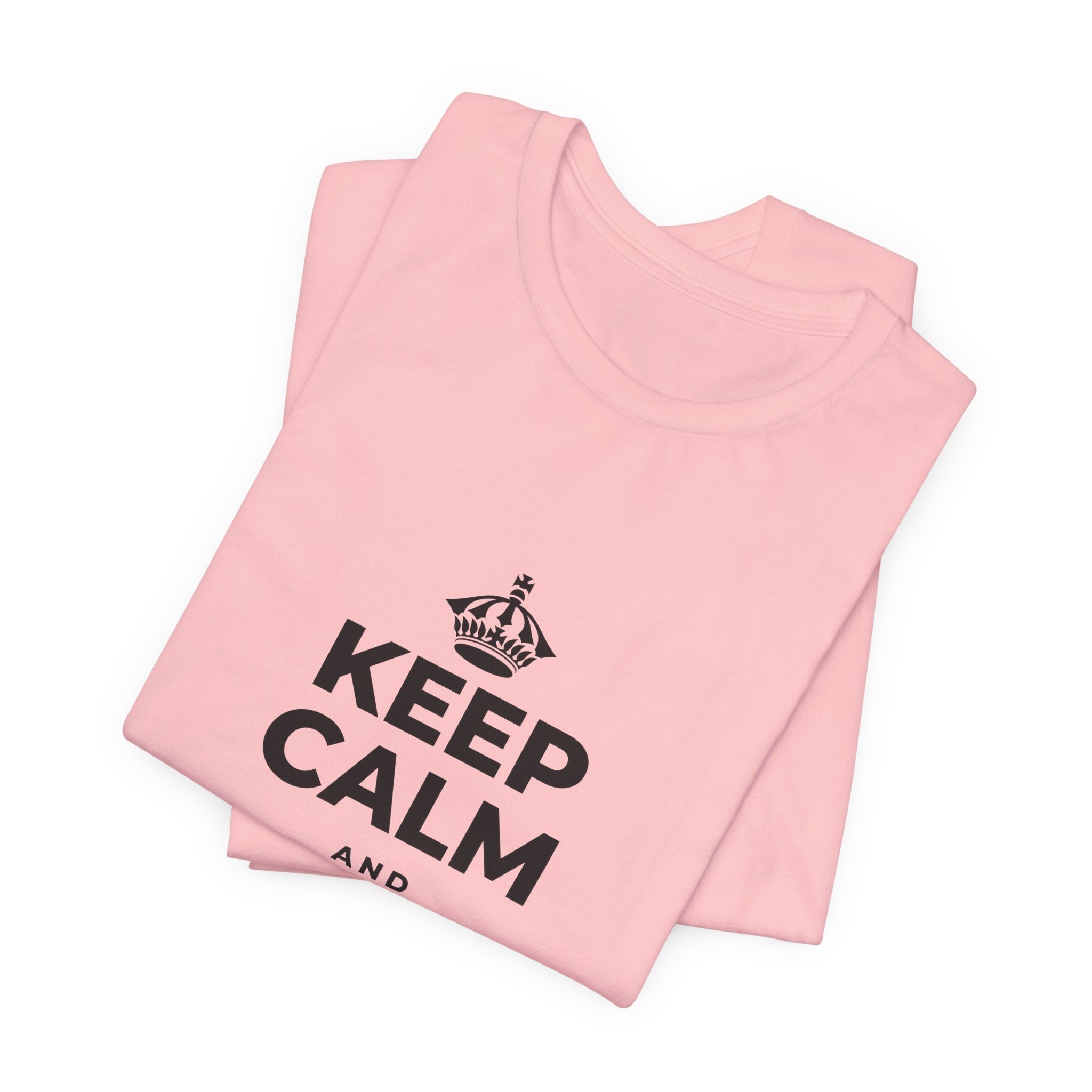 KEEP CALM AND ANCHOR YOURSELF T-Shirt (White–Asphalt)