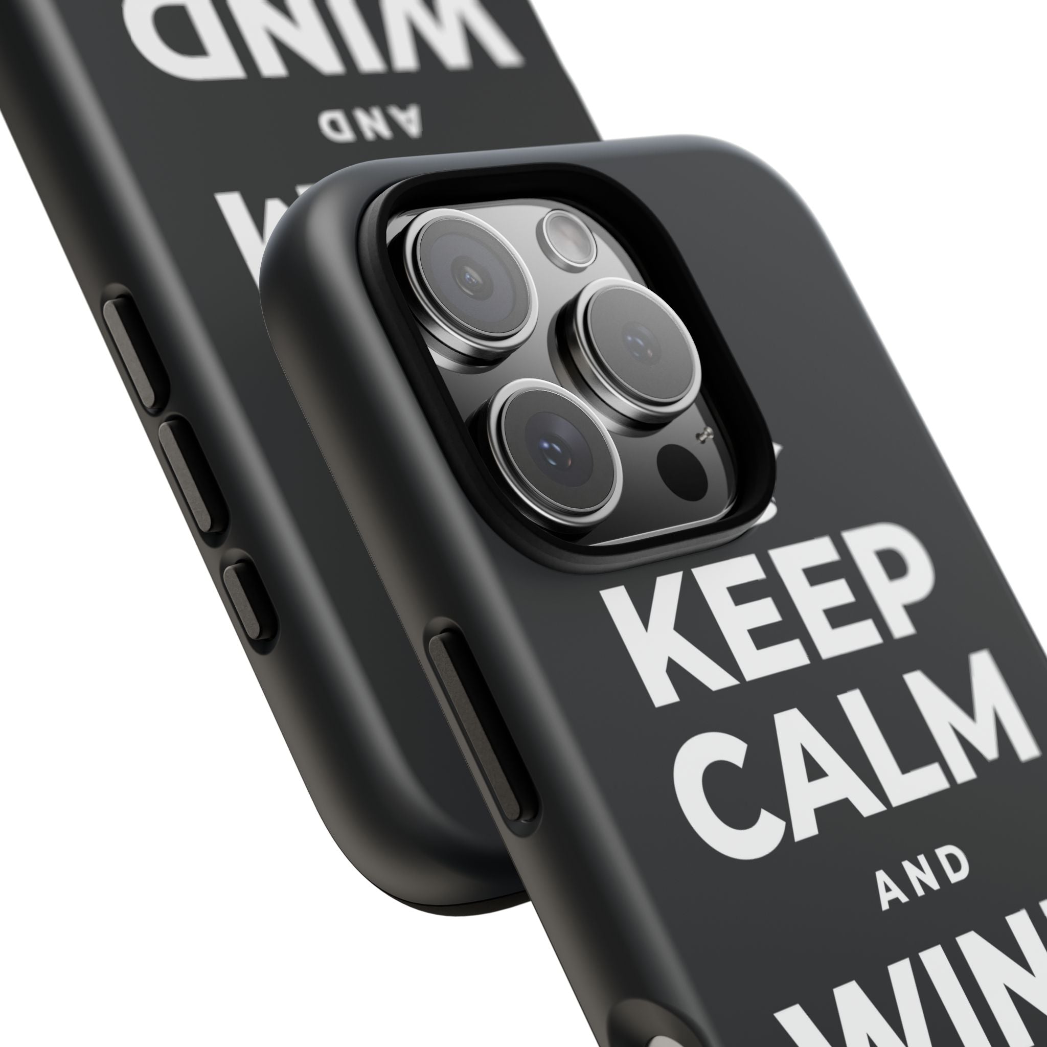 KEEP CALM AND WIND DOWN GENTLY Phone Case (Dark)