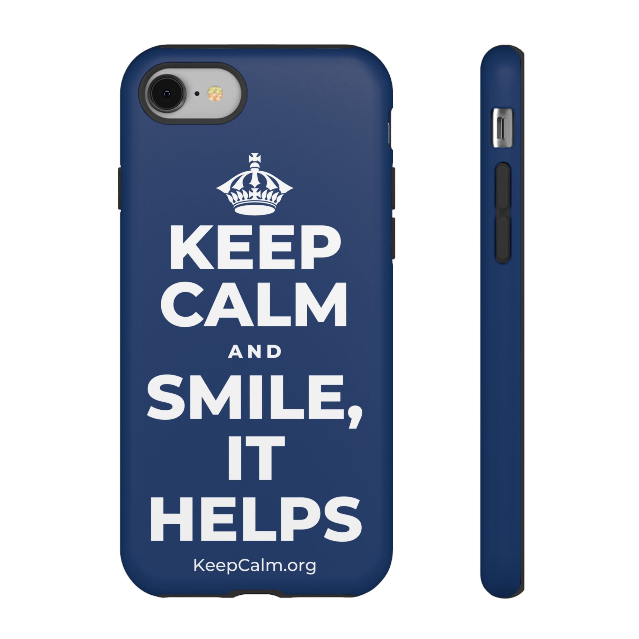 KEEP CALM AND SMILE, IT HELPS Phone Case