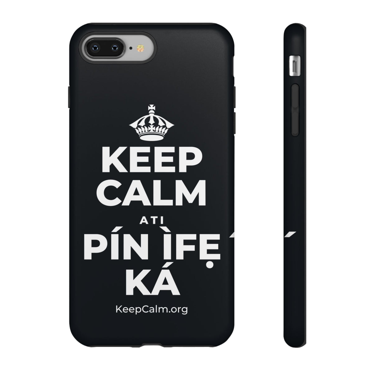 KEEP CALM ATI PÍN ÌFẸ́ KÁ Phone Case (Dark)