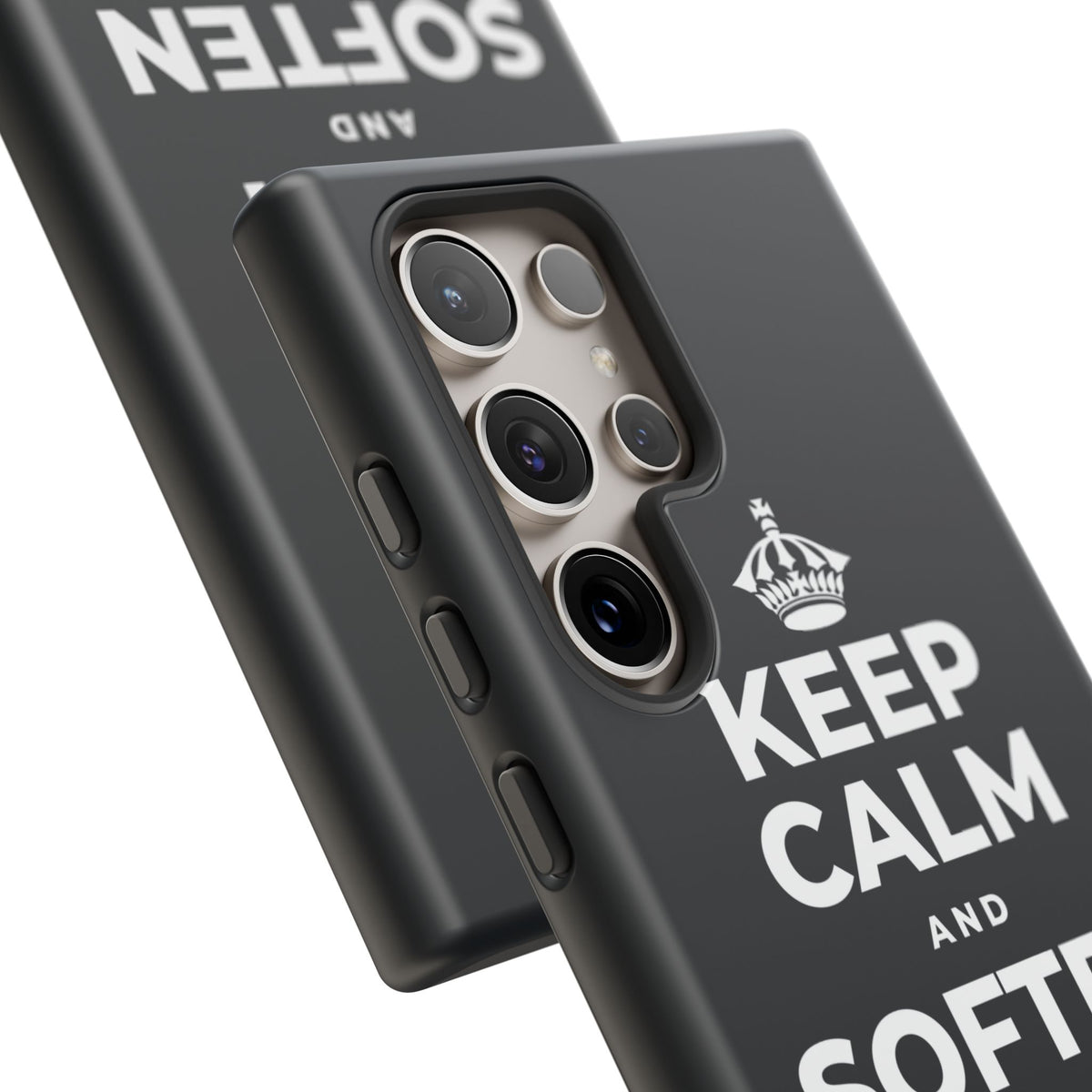 KEEP CALM AND SOFTEN THE INNER VOICE Phone Case (Dark)