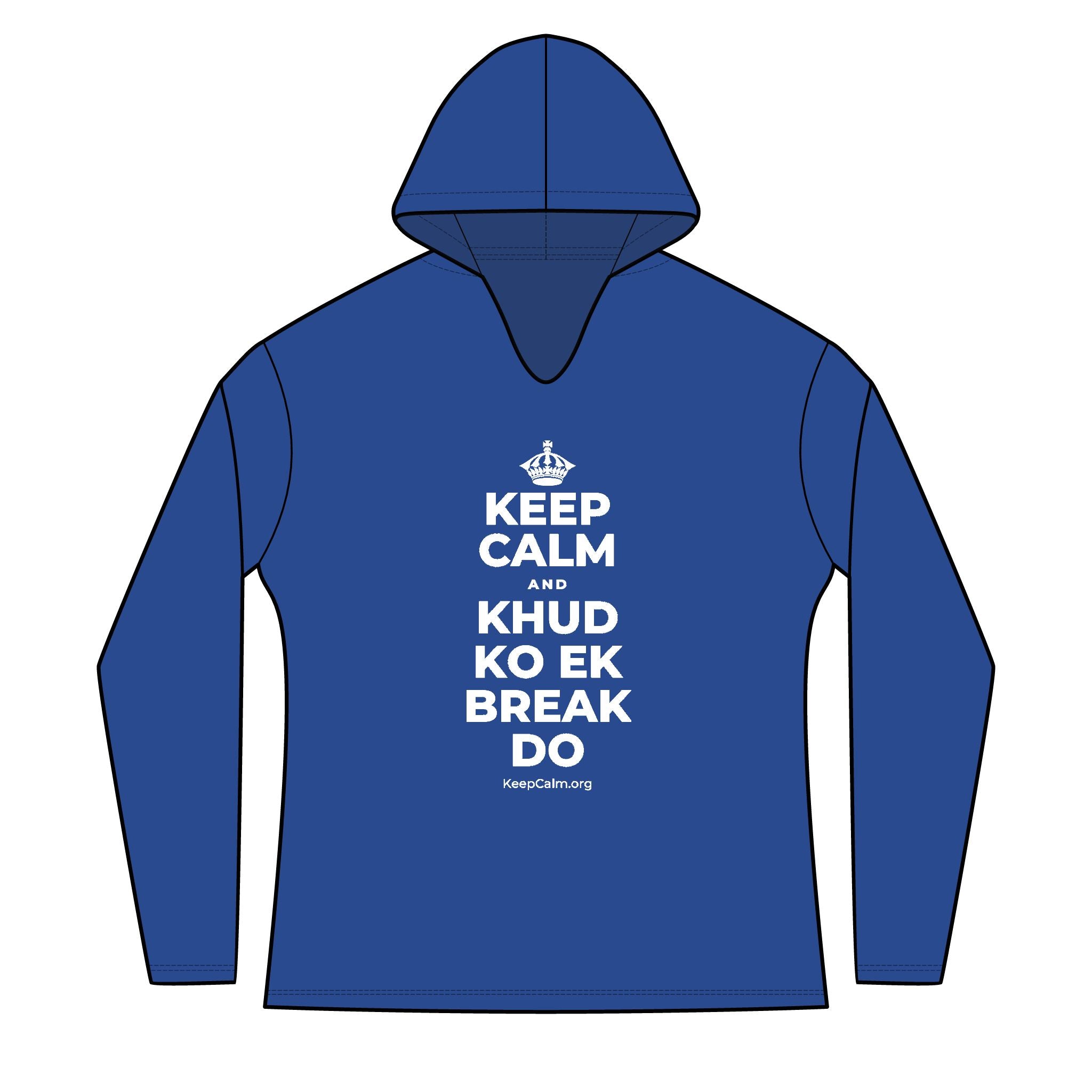 KEEP CALM AND KHUD KO EK BREAK DO Women's Long Sleeve Hoodie