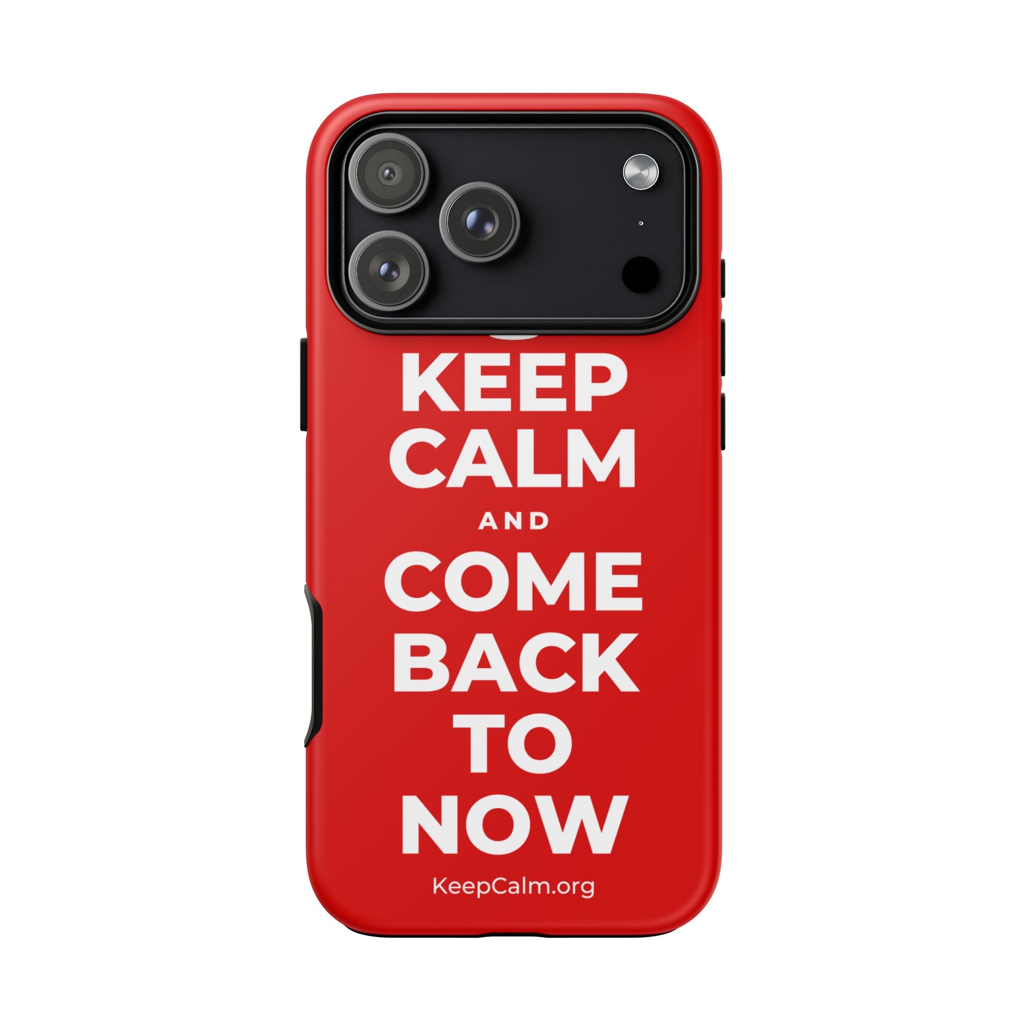 KEEP CALM AND COME BACK TO NOW Phone Case