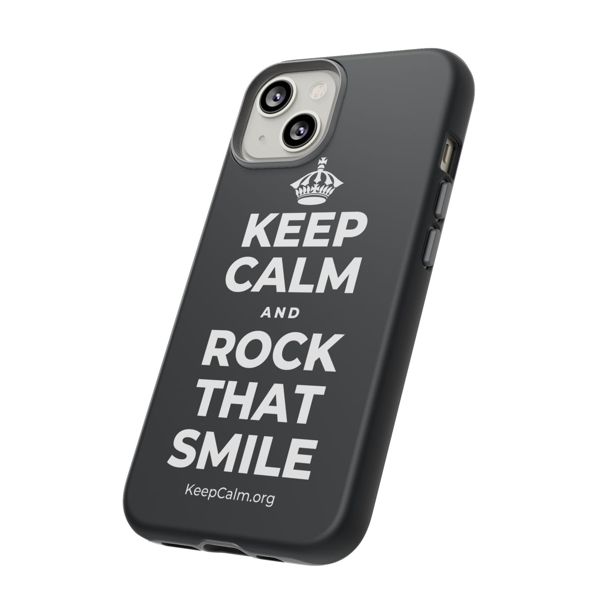 KEEP CALM AND ROCK THAT SMILE Phone Case (Dark)