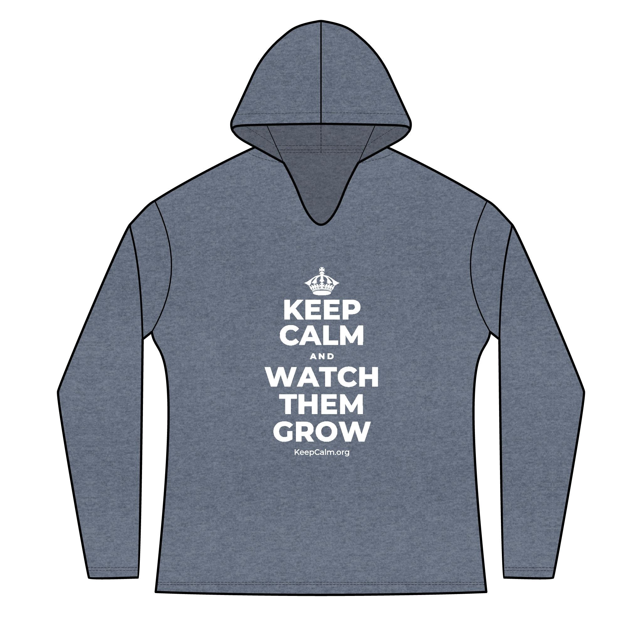 KEEP CALM AND WATCH THEM GROW Women's Long Sleeve Hoodie