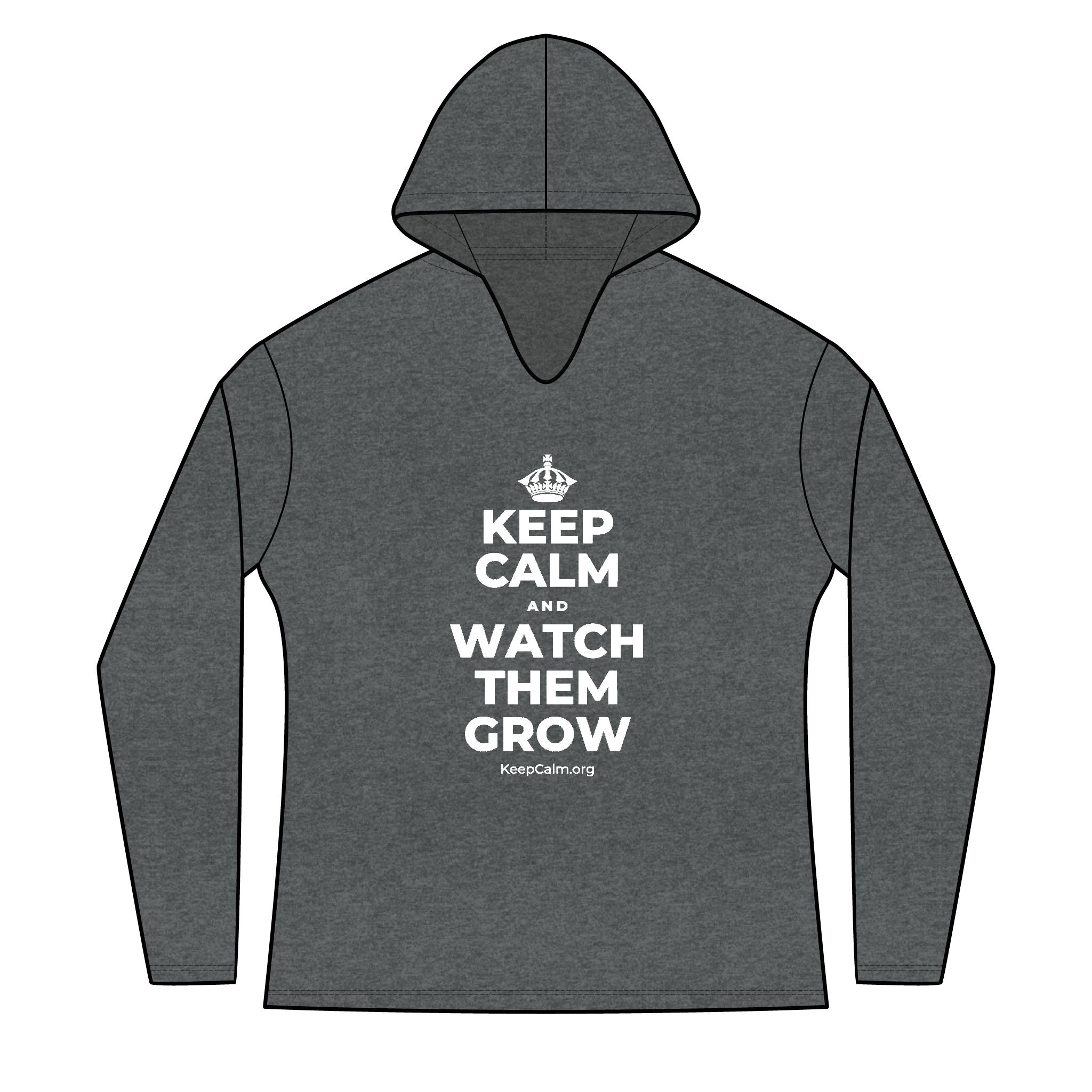KEEP CALM AND WATCH THEM GROW Women's Long Sleeve Hoodie
