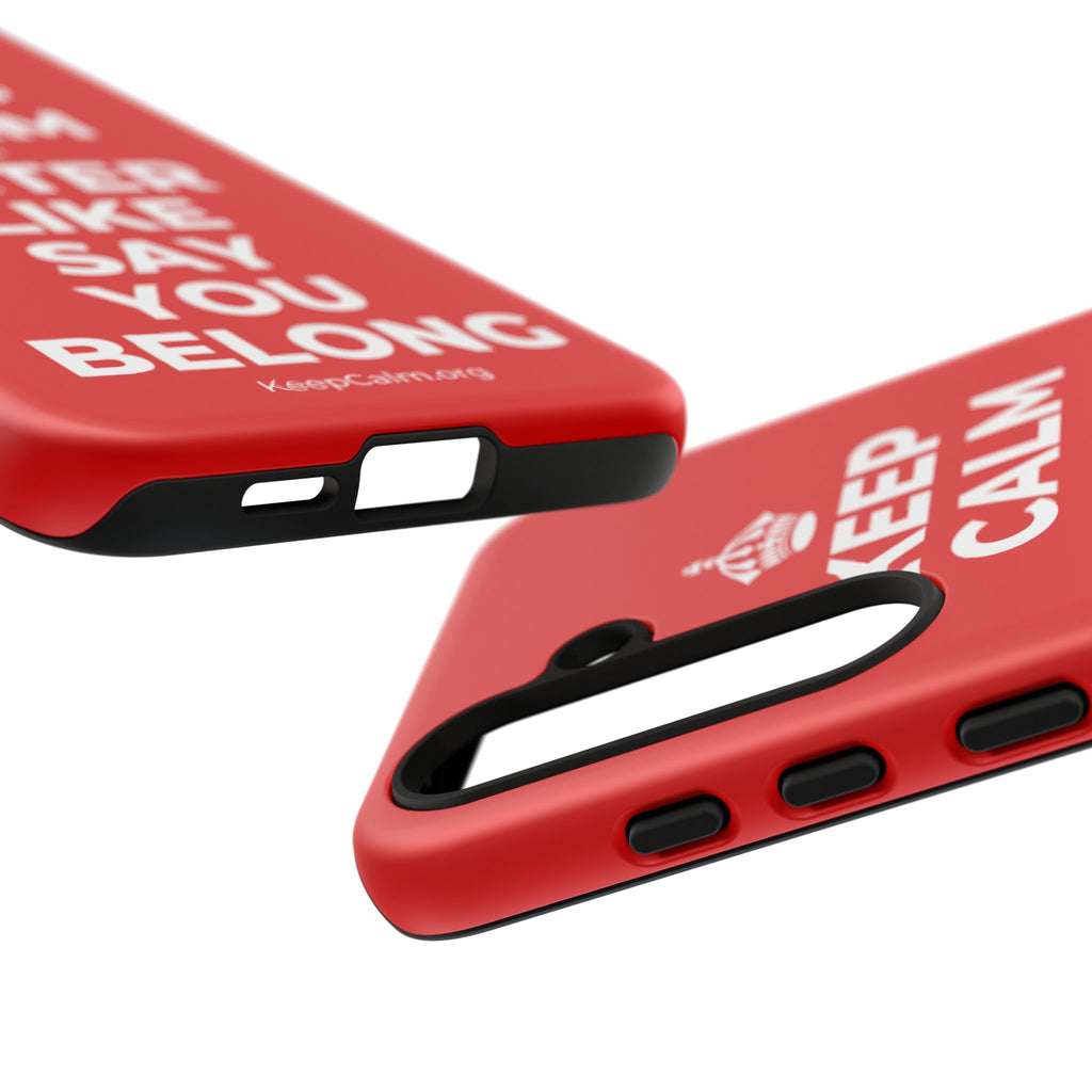 KEEP CALM AN ENTER LIKE SAY YOU BELONG Phone Case