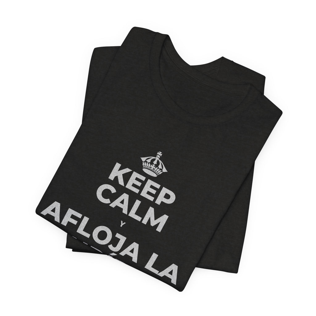 KEEP CALM Y AFLOJA LA MANDÍBULA T-Shirt (Soft Cream–Heather Mauve)