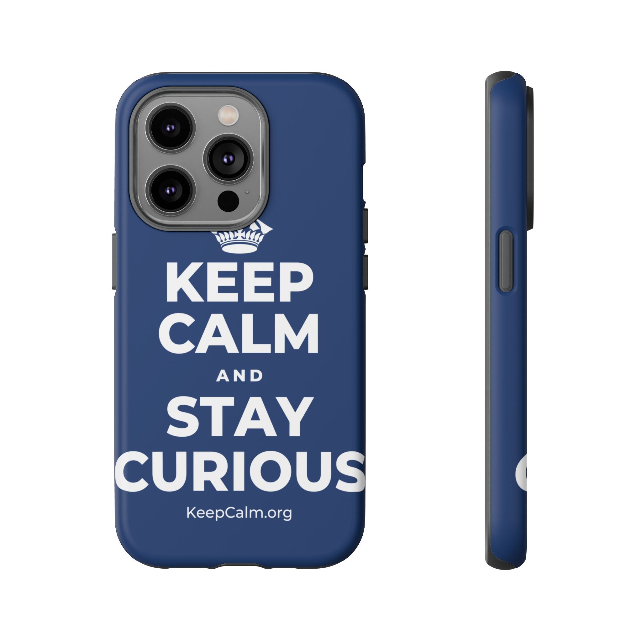 KEEP CALM AND STAY CURIOUS Phone Case