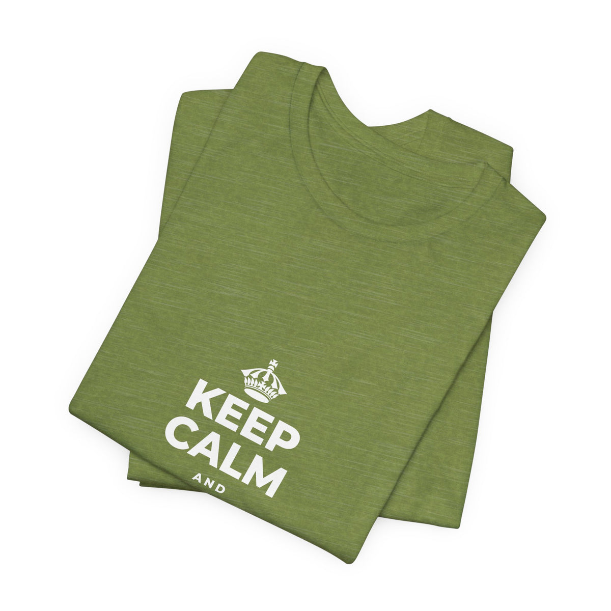 KEEP CALM AND STAY UNBOTHERED T-Shirt (Baby Blue–Silver)