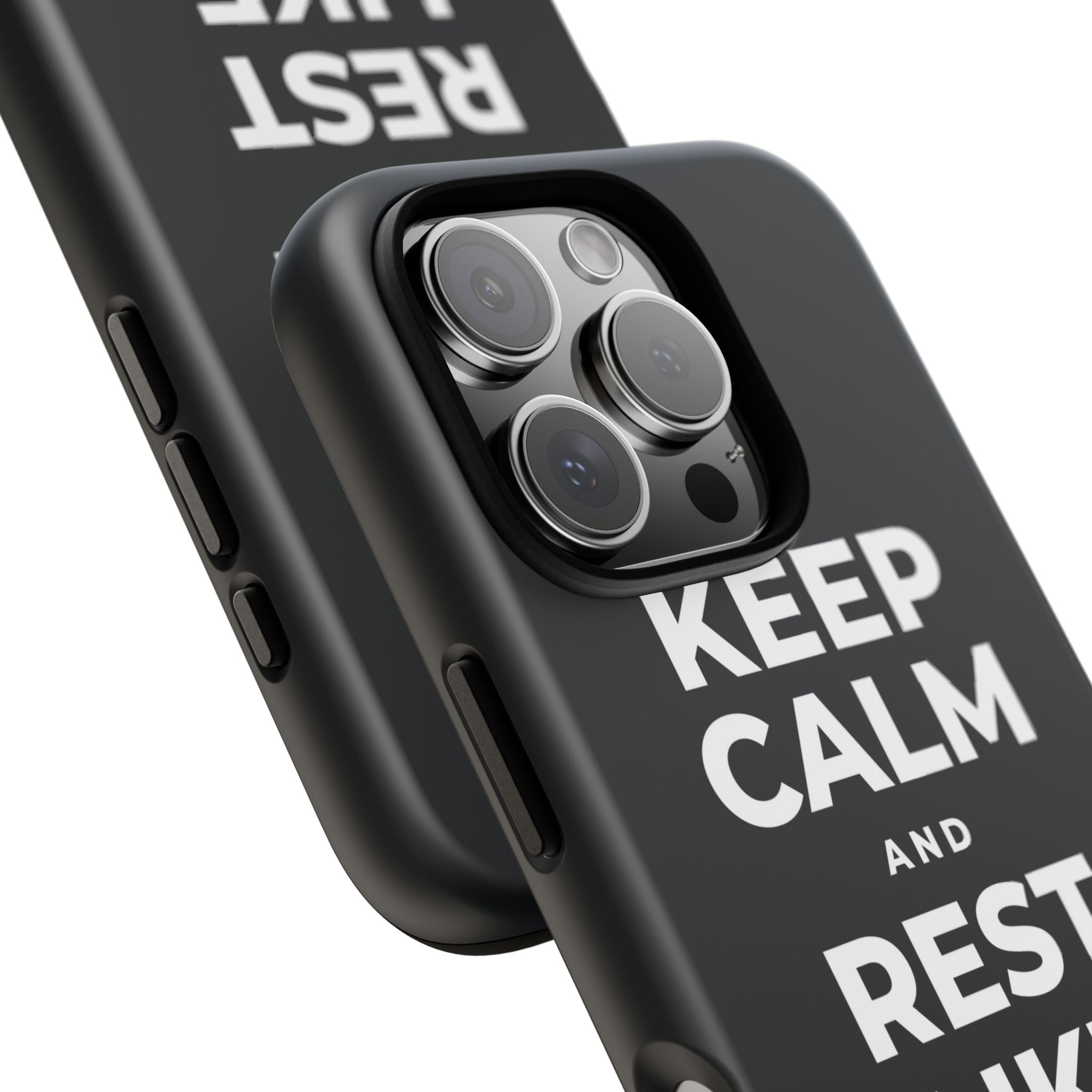 KEEP CALM AND REST LIKE THE SEASON Phone Case (Dark)