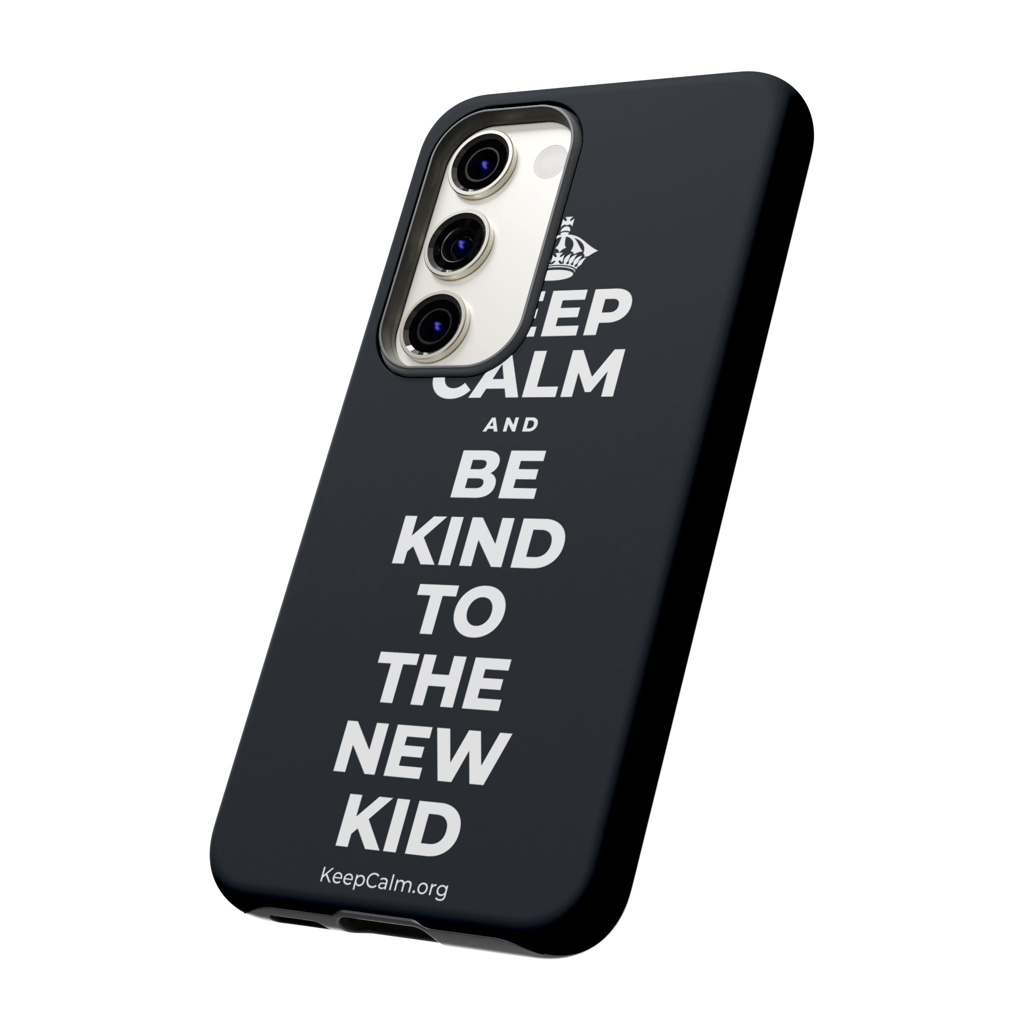 KEEP CALM AND BE KIND TO THE NEW KID Phone Case (Dark)
