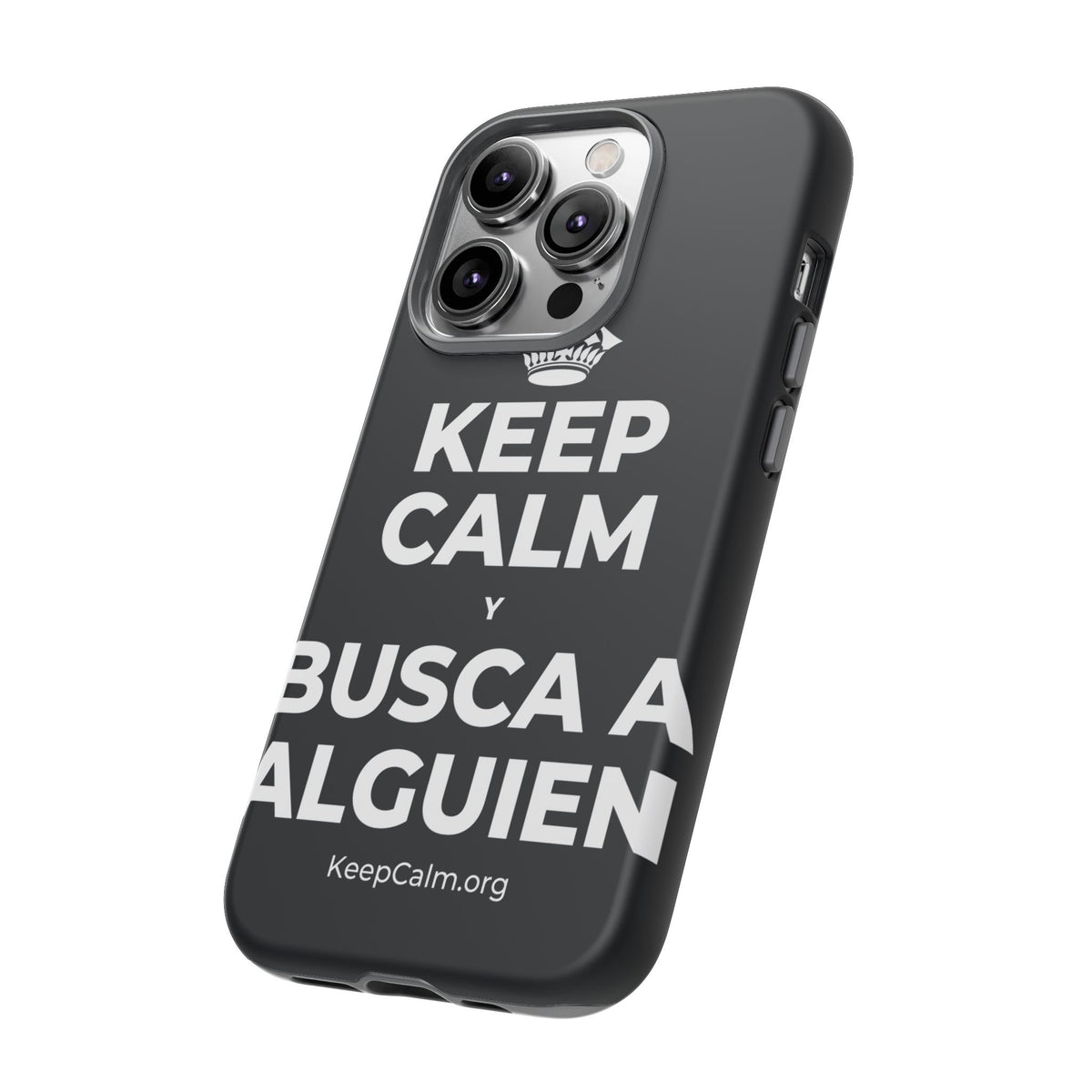 KEEP CALM Y BUSCA A ALGUIEN Phone Case (Dark)