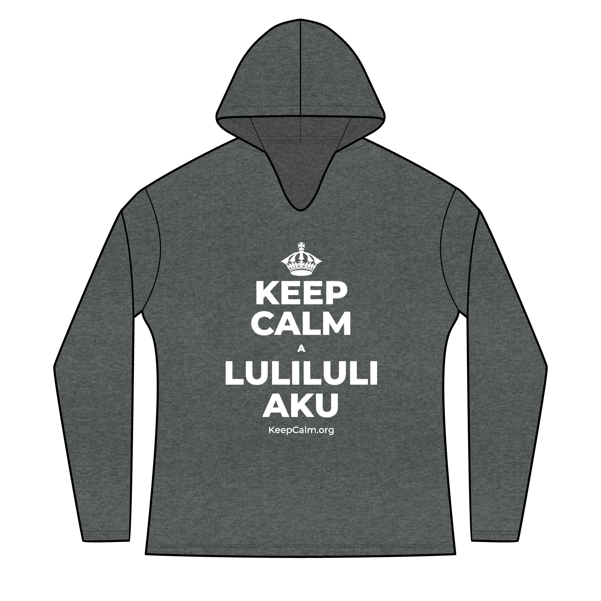 KEEP CALM A LULILULI AKU Women's Long Sleeve Hoodie