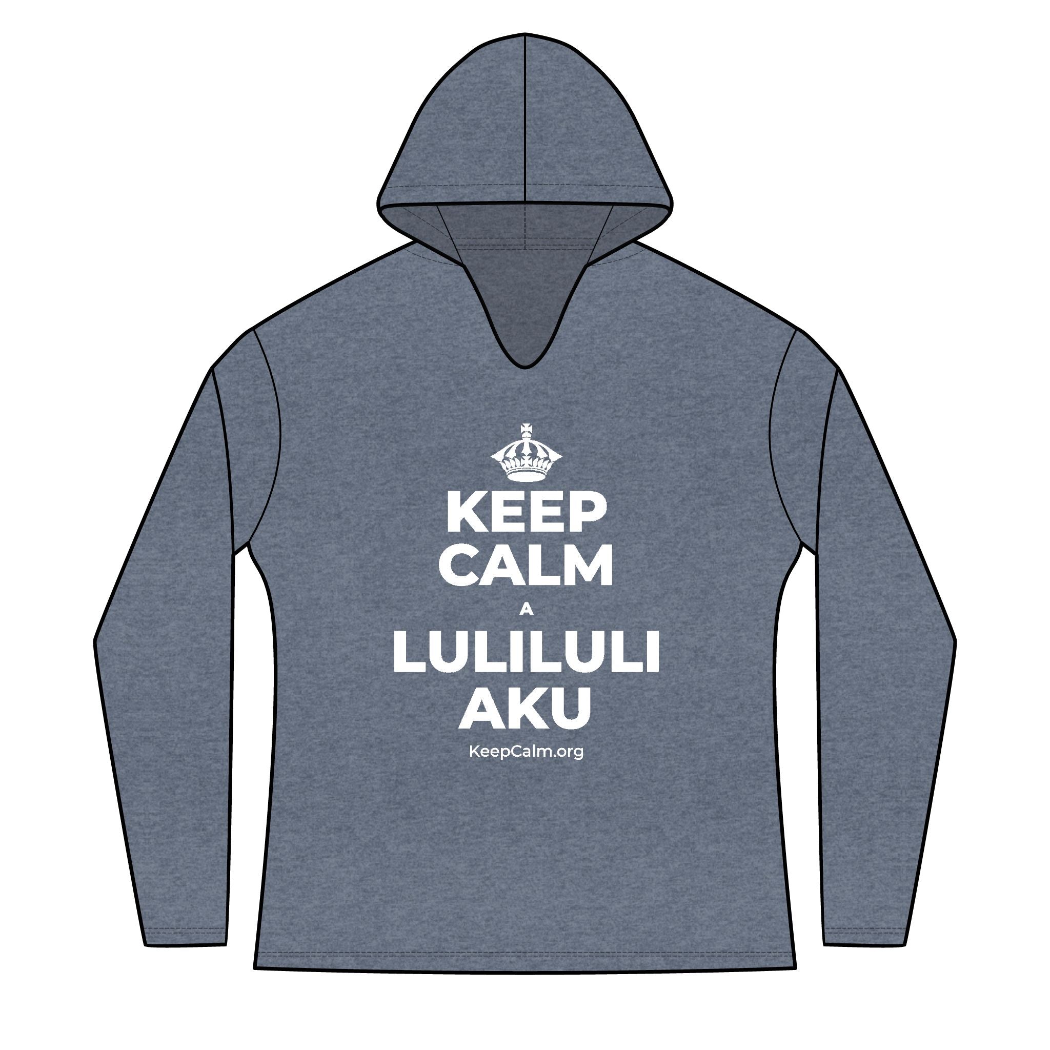 KEEP CALM A LULILULI AKU Women's Long Sleeve Hoodie