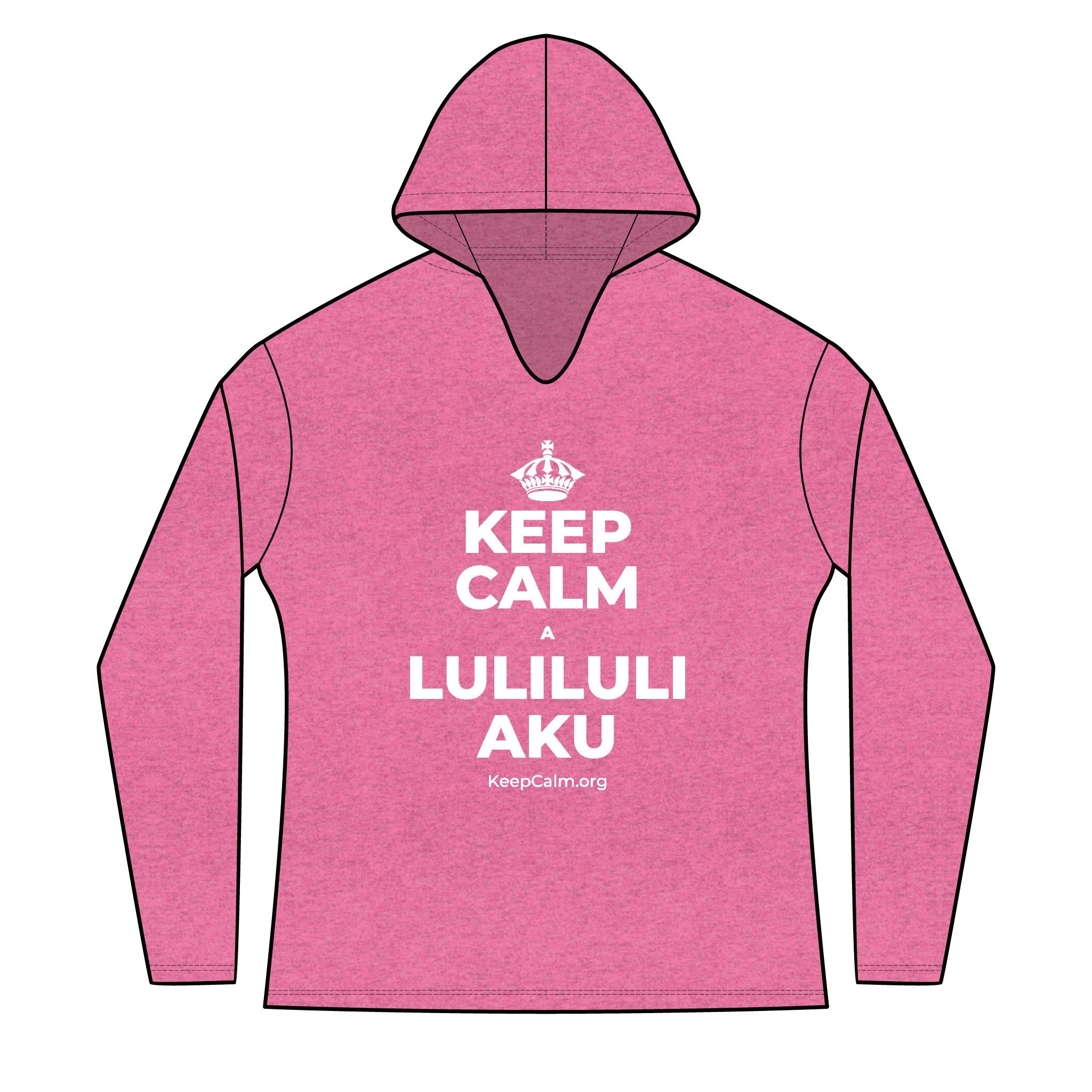 KEEP CALM A LULILULI AKU Women's Long Sleeve Hoodie