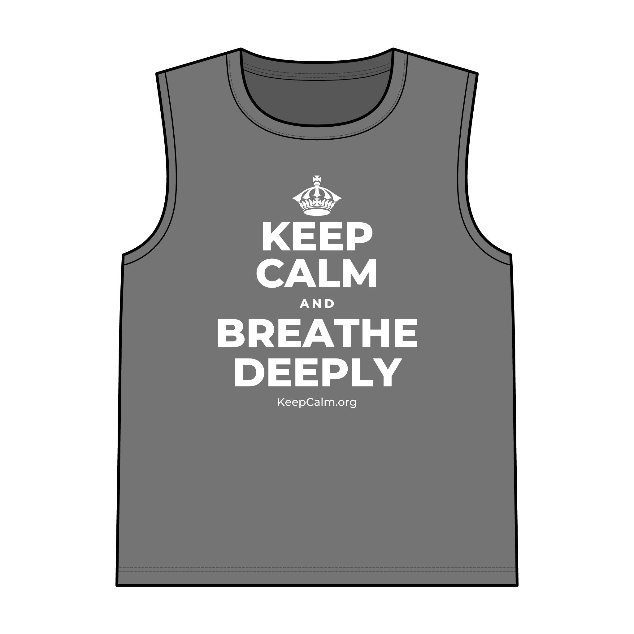KEEP CALM AND BREATHE DEEPLY Tank Top
