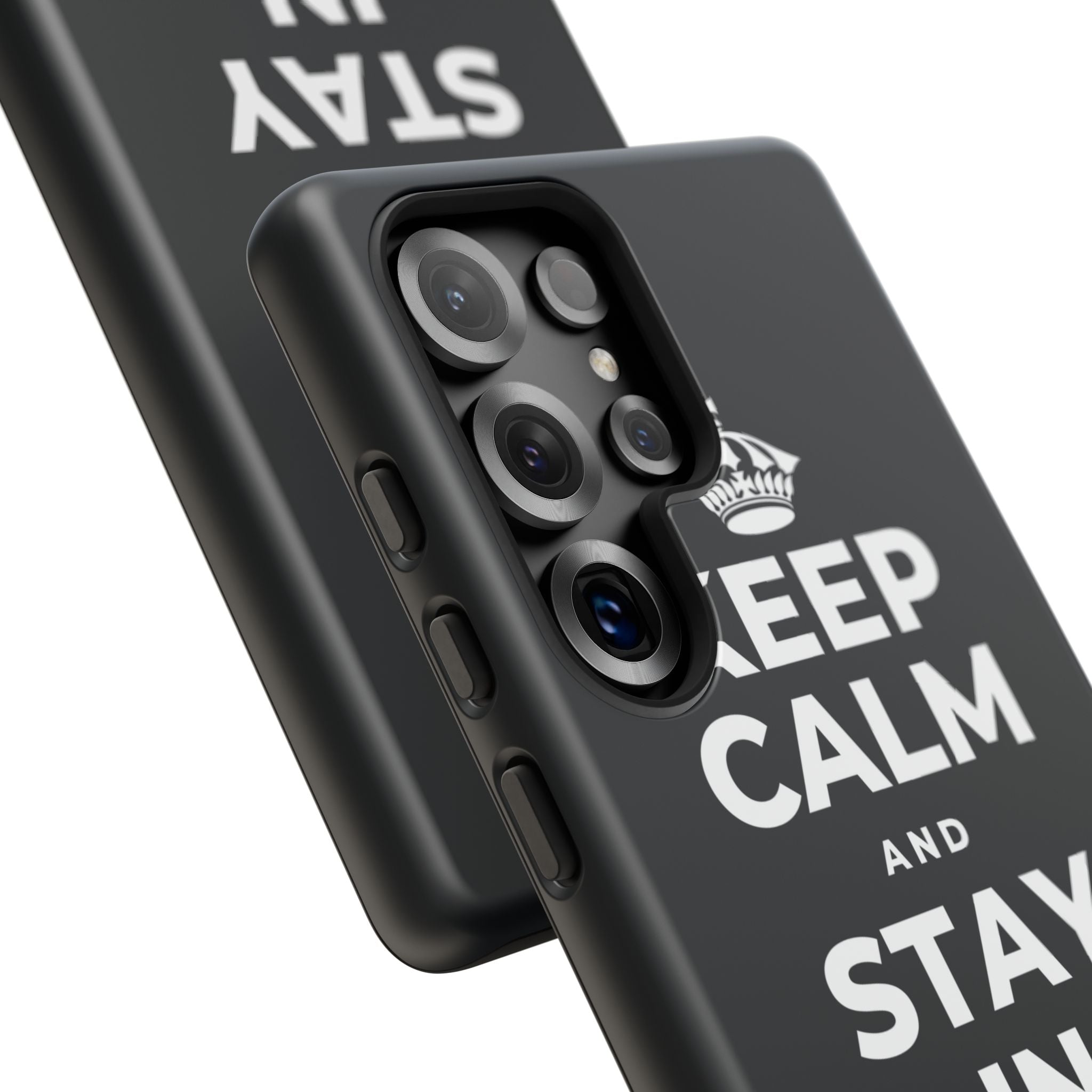 KEEP CALM AND STAY IN AND REST Phone Case (Dark)