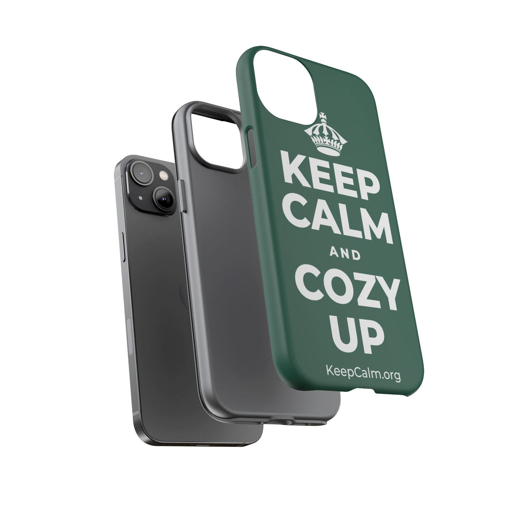 KEEP CALM AND COZY UP Phone Case