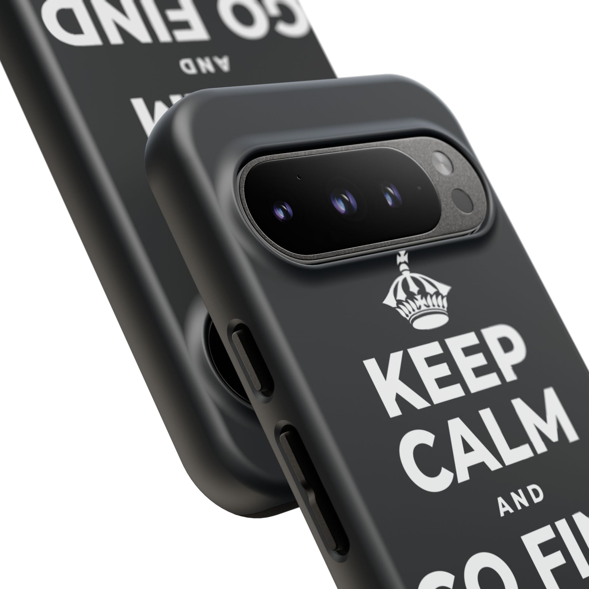 KEEP CALM AND GO FIND NEW SOUNDS Phone Case (Dark)