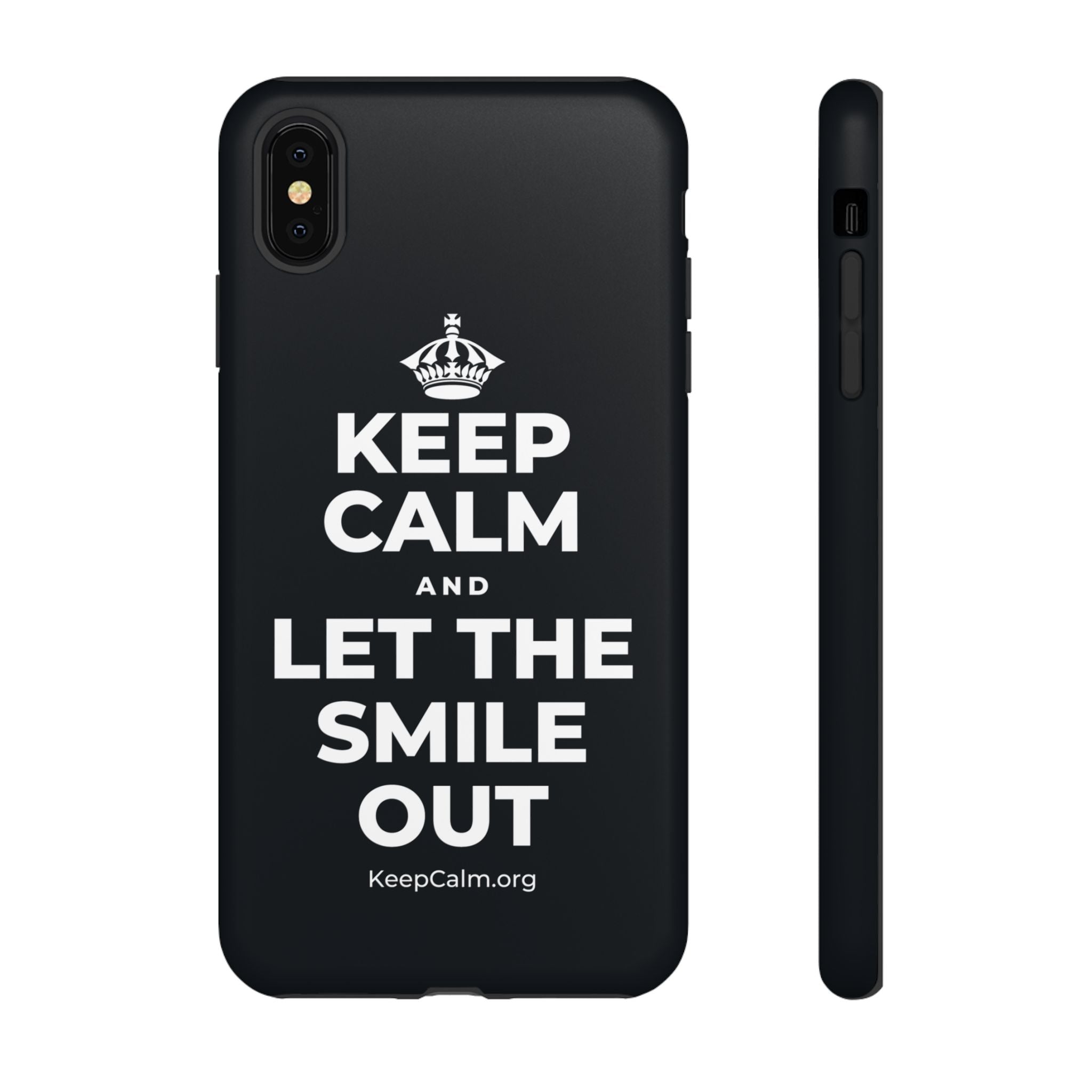 KEEP CALM AND LET THE SMILE OUT Phone Case (Dark)