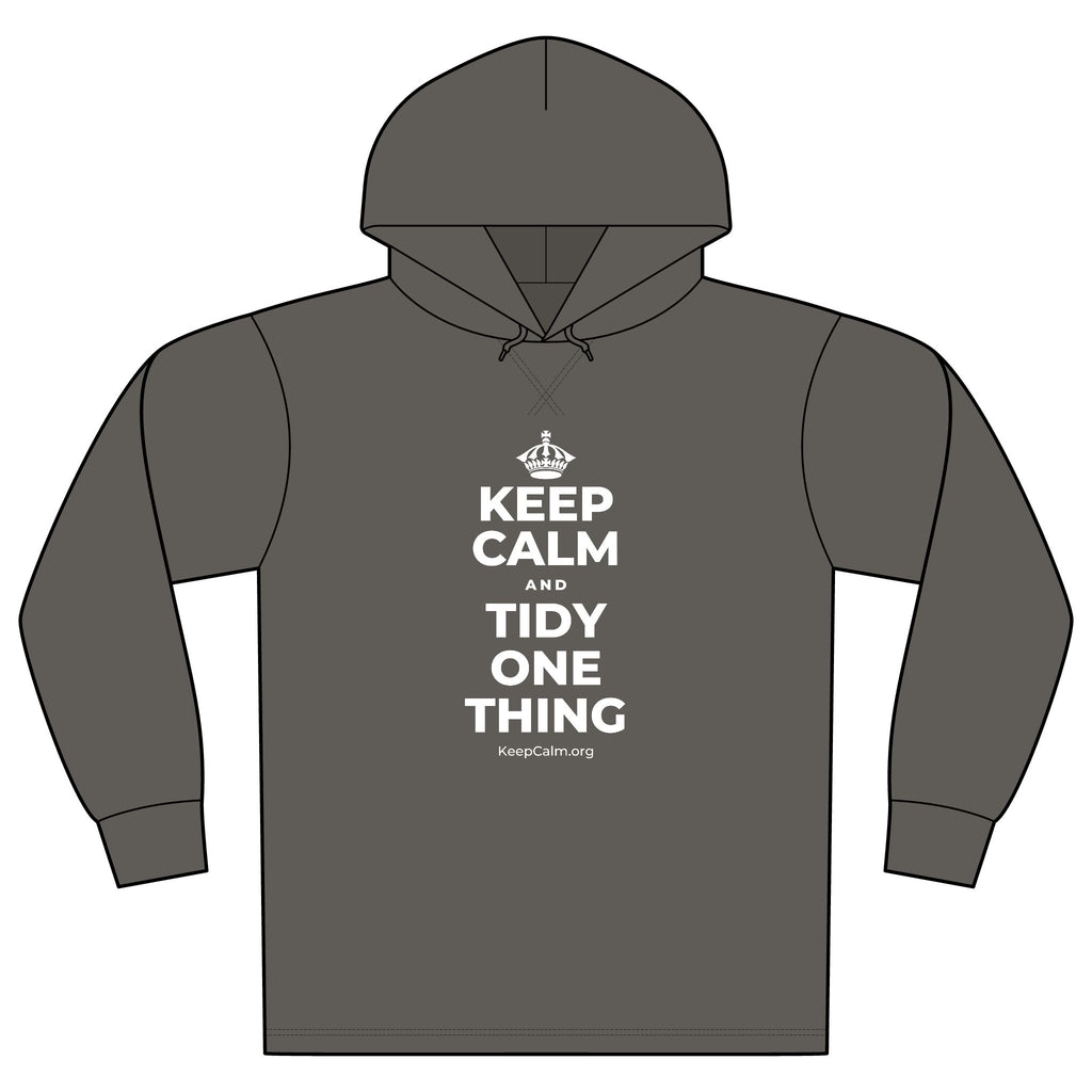 KEEP CALM AND TIDY ONE THING Organic Hoodie Tee